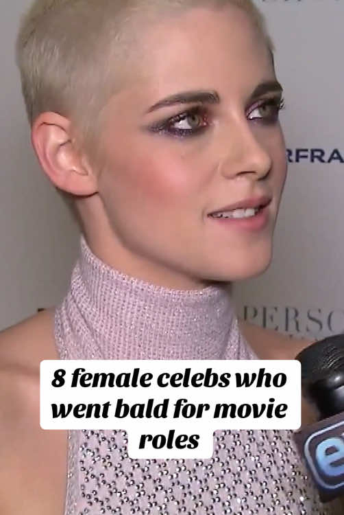 8 female celebrities who went bald for movie roles #fyp #bcaxyz #viral #celebrity #movie #hollywood #actor #actress 