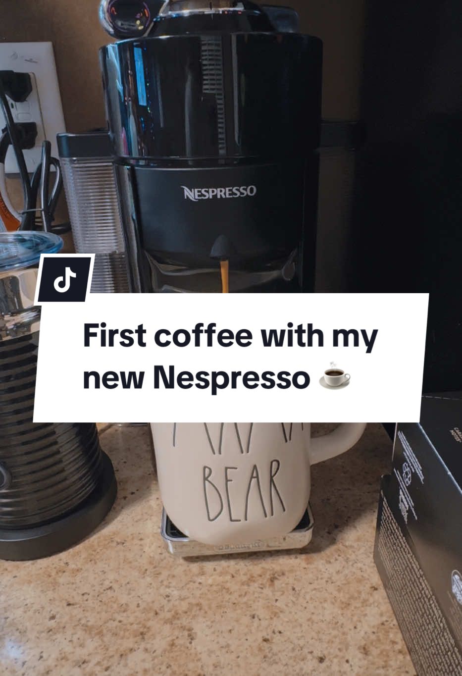 @Nespresso ☕️❤️ happy Monday. #morningroutine #morningcoffee #coffee #coffeetiktok #nespresso #monday #mondaymotivation #gift #christmasgift #fyp #foryoupage #viralvideo 