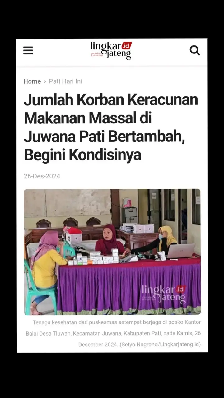 Jumlah Korban Keracunan Makanan Massal di Juwana Pati Bertambah, Begini Kondisinya https://lingkarjateng.id/berita-pati-hari-ini/jumlah-korban-keracunan-makanan-massal-di-juwana-pati-bertambah-begini-kondisinya/ #lingkarjateng #lingkarjatengid #lingkarnews #keracunan #keracunanmakanan #pati #infopati #beritapati #patiupdate #juwana #infojuwana #fypシ゚ #fypp #fypシ #fypdongggggggg #fyp #abcxyz #fypage #fyppppppppppppppppppppppp #fypdong