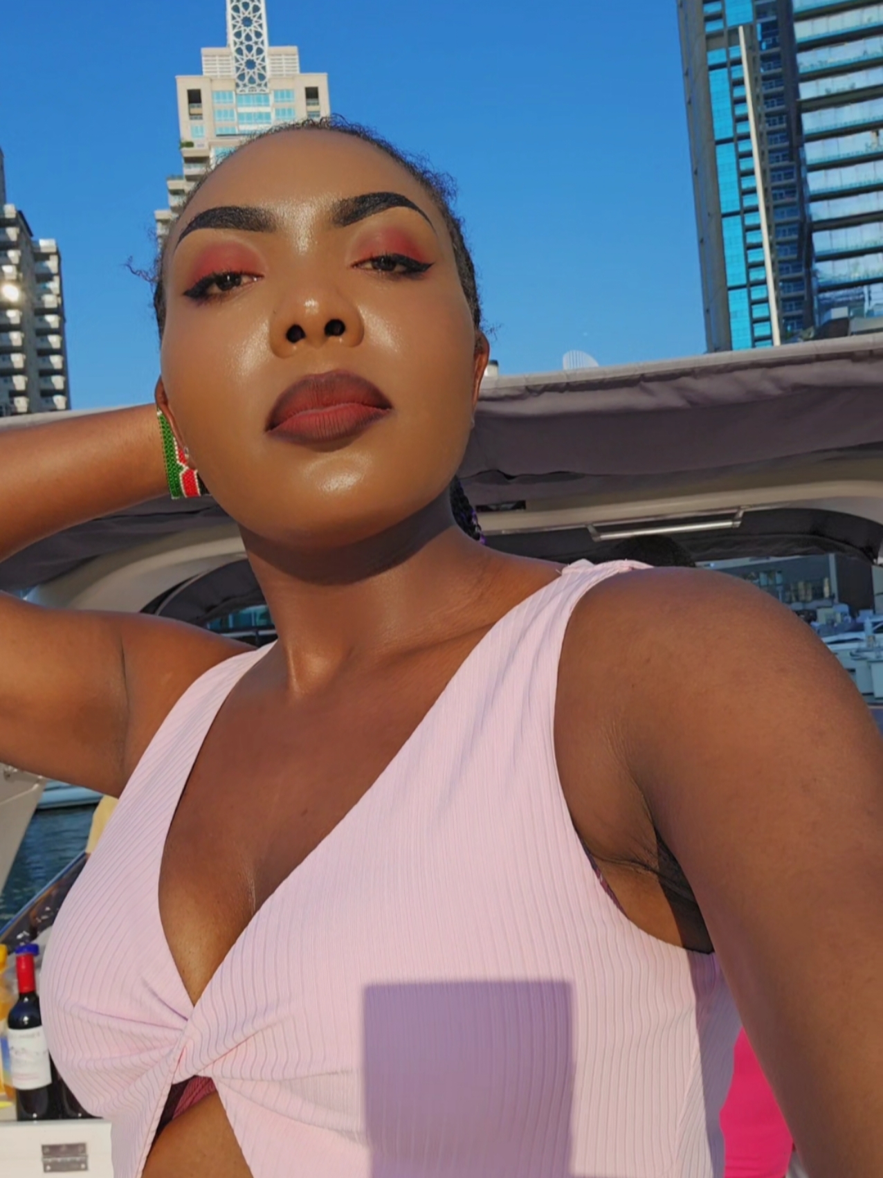 Sun-kissed skin🥰🔥#melanin #december #hellodecember #money #beauty #dubai #kenyantiktok🇰🇪 #God #christmas #chrisbrown #summertoohot #marina #yatch #dubaimarina 