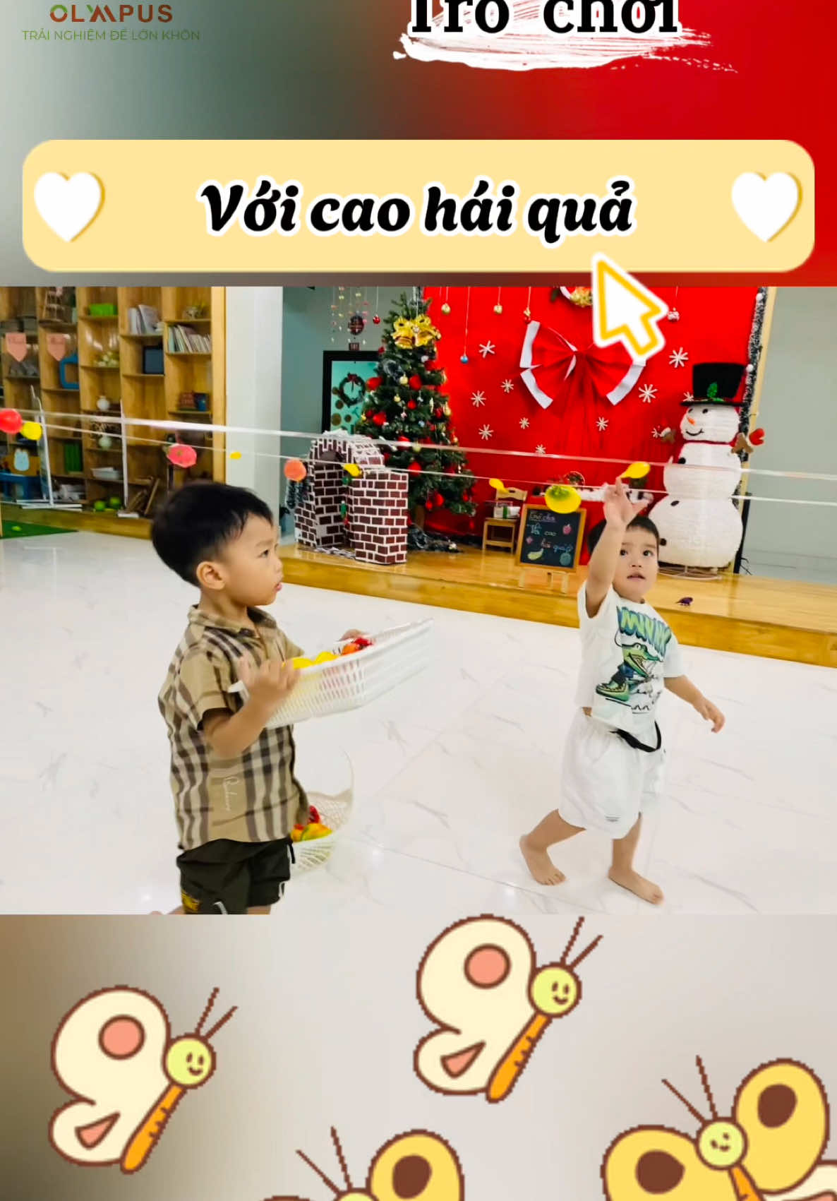 Trò chơi hái quả#olympus #preschoolactivities #ngoitruonghanhphuc 