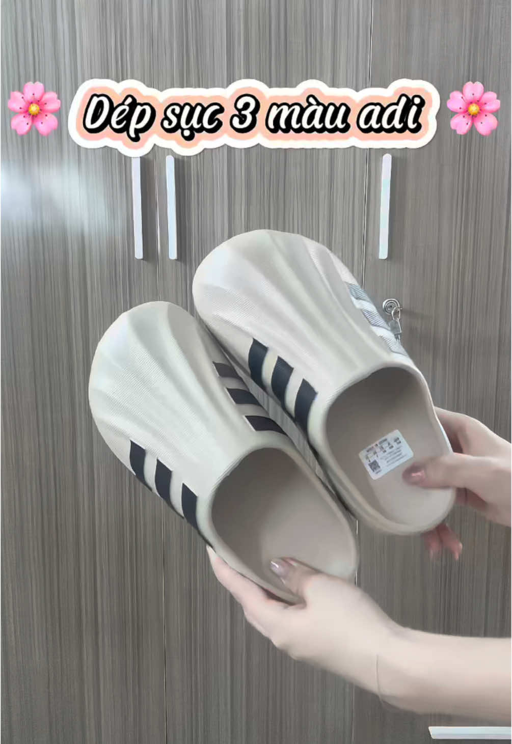 Dép sục 3 sọc didas #depsuc #depnamnu #review #dep3soc #thoitrangnu #uocduoclenxuhuong 