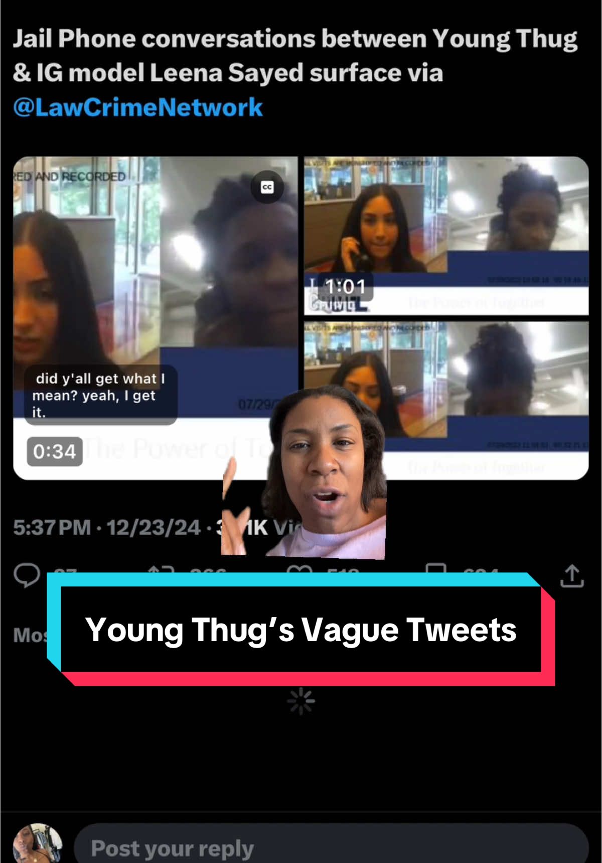 #greenscreen #youngthug has a problem with being specific, especially in his messages online. Since no one knows who’s he’s referring to we can’t say they are directed at #mariahthescientist #10women #dailycalls 