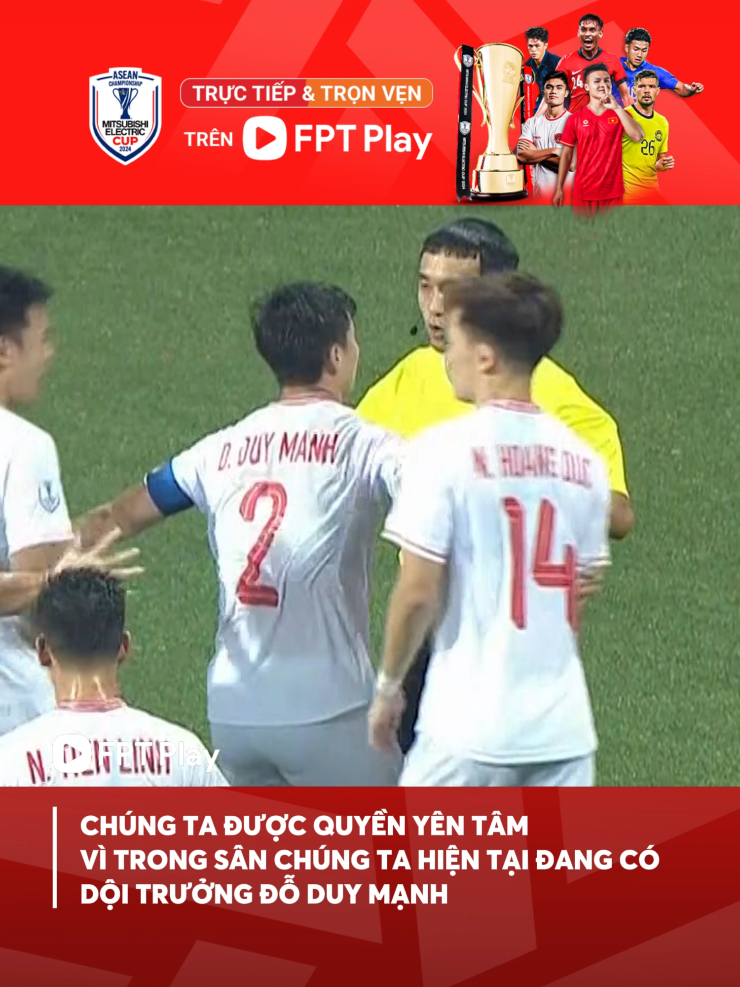 Mạnh gắt trưởng thành quá! Tự hào đội trưởng ĐỖ DUY MẠNH của chúng ta 😘 #FPTPlay #FPTBongda #AseanCup2024 #ASEANUtdFC #MitsubishiElectricCup #tinhthanthethao #DoituyenVietNam #DTVN #DODUYMANH