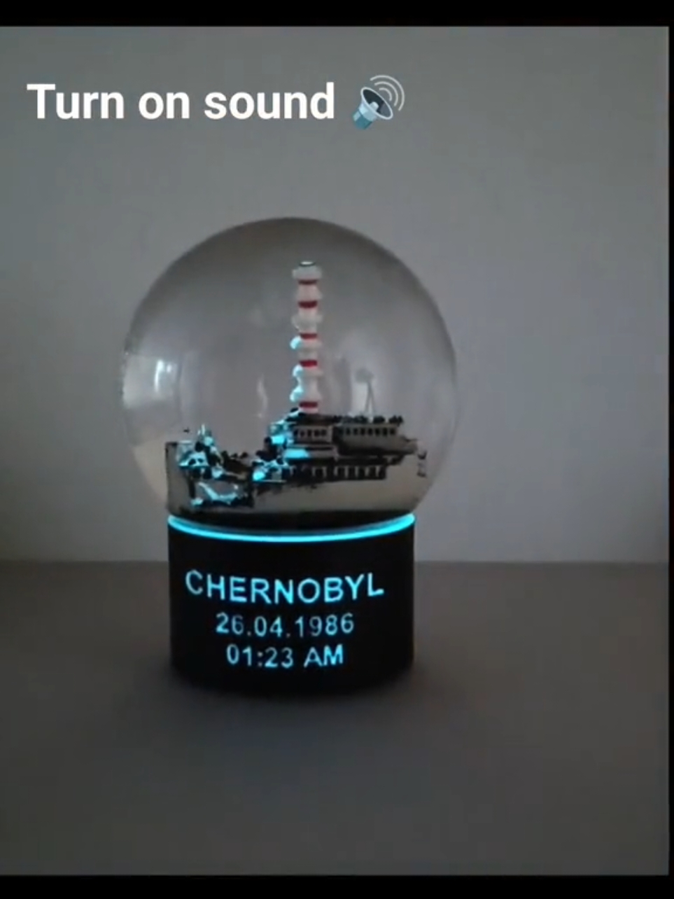 Original Chernobyl snow globe with sound of Geiger counter  sale on Etsy, by Gorbushka_snowglobes© #chernobyl #stalker #stalker2