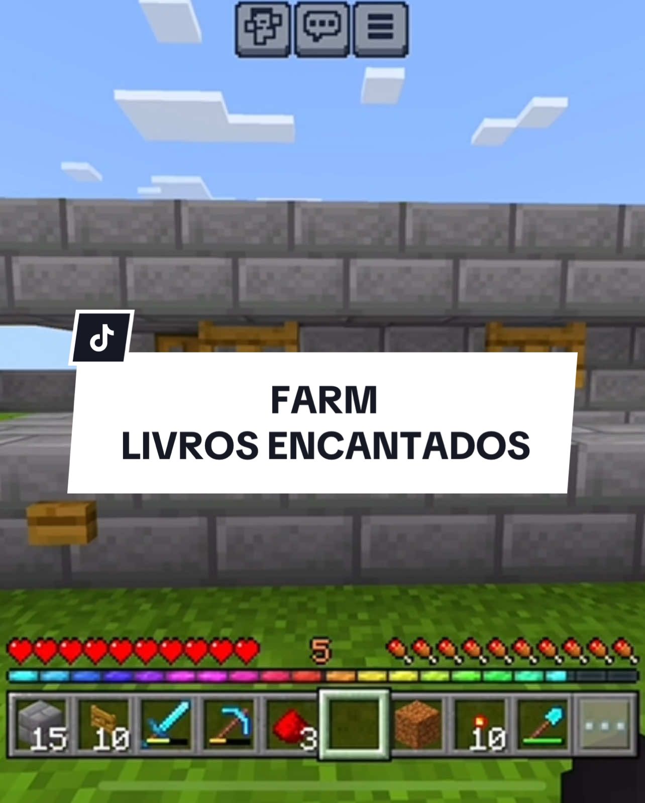 A melhor farm que eu ja fiiizzz | Parte 2 amanhã as 12h #Minecraft #mine #fy #foryou #foryoupage #viral 