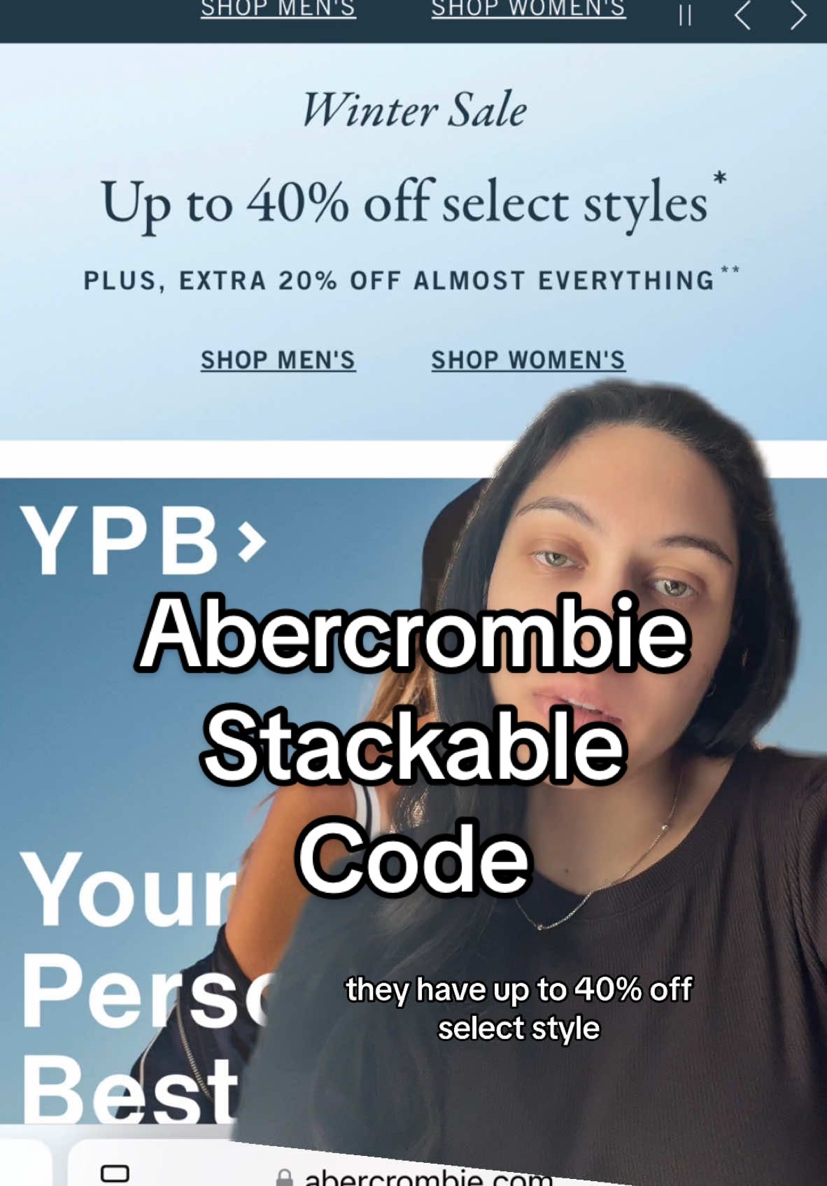 @abercrombie stackable code #abercrombie #abercrombiecode #sale #boxingday #boxingday2024 #greenscreen 