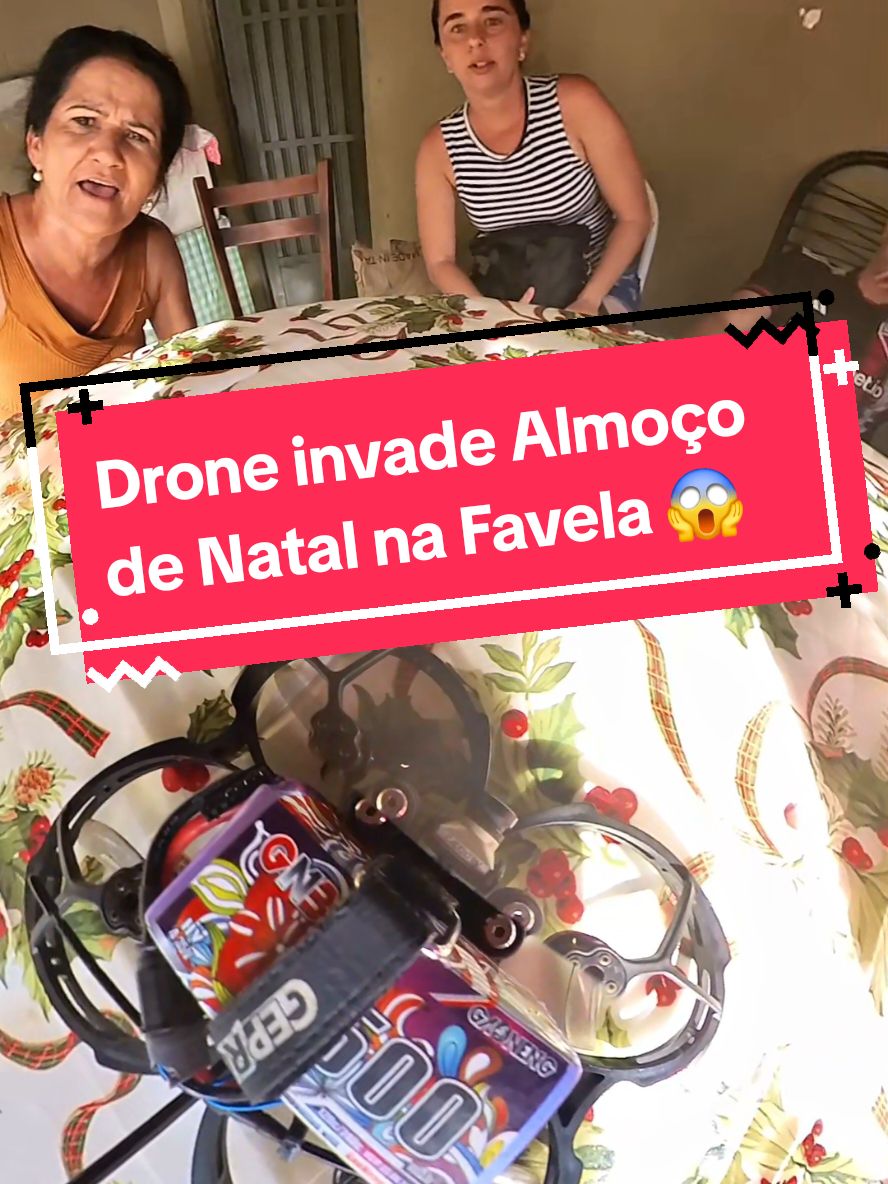 Drone invade Almoço de Natal na Favela. #drone #fpv #Natal #humor #comedia #trolagem 