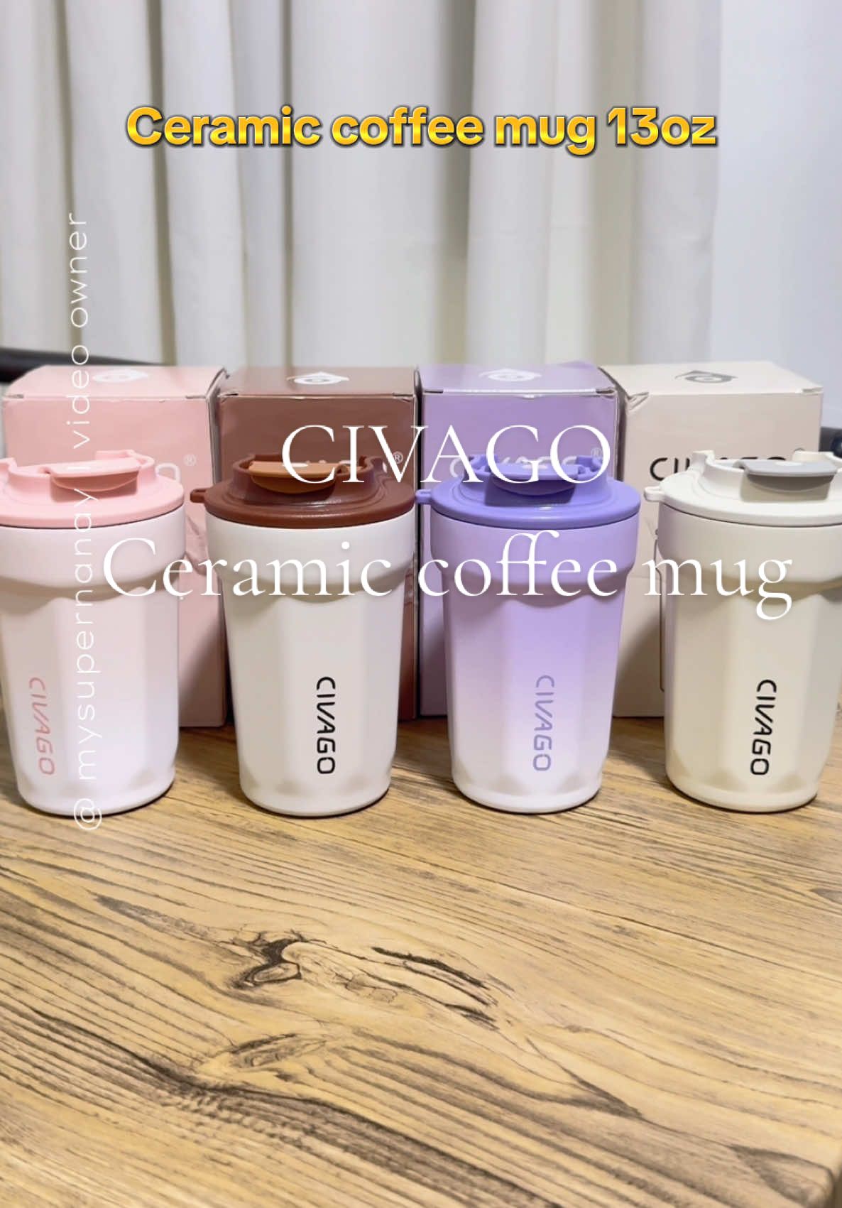 P300plus lang may maganda ka ng coffee mug ceramic coating pa sa loob. up to 24hrs cold at hot naman 12hrs. Ganda pa ng design at cute ng mga kulay. Perfect sa mga coffee lovers. #civagoph #civagocoffeemug #civagoceramiccoffeemug #tiktokfinds #fyp #viral 