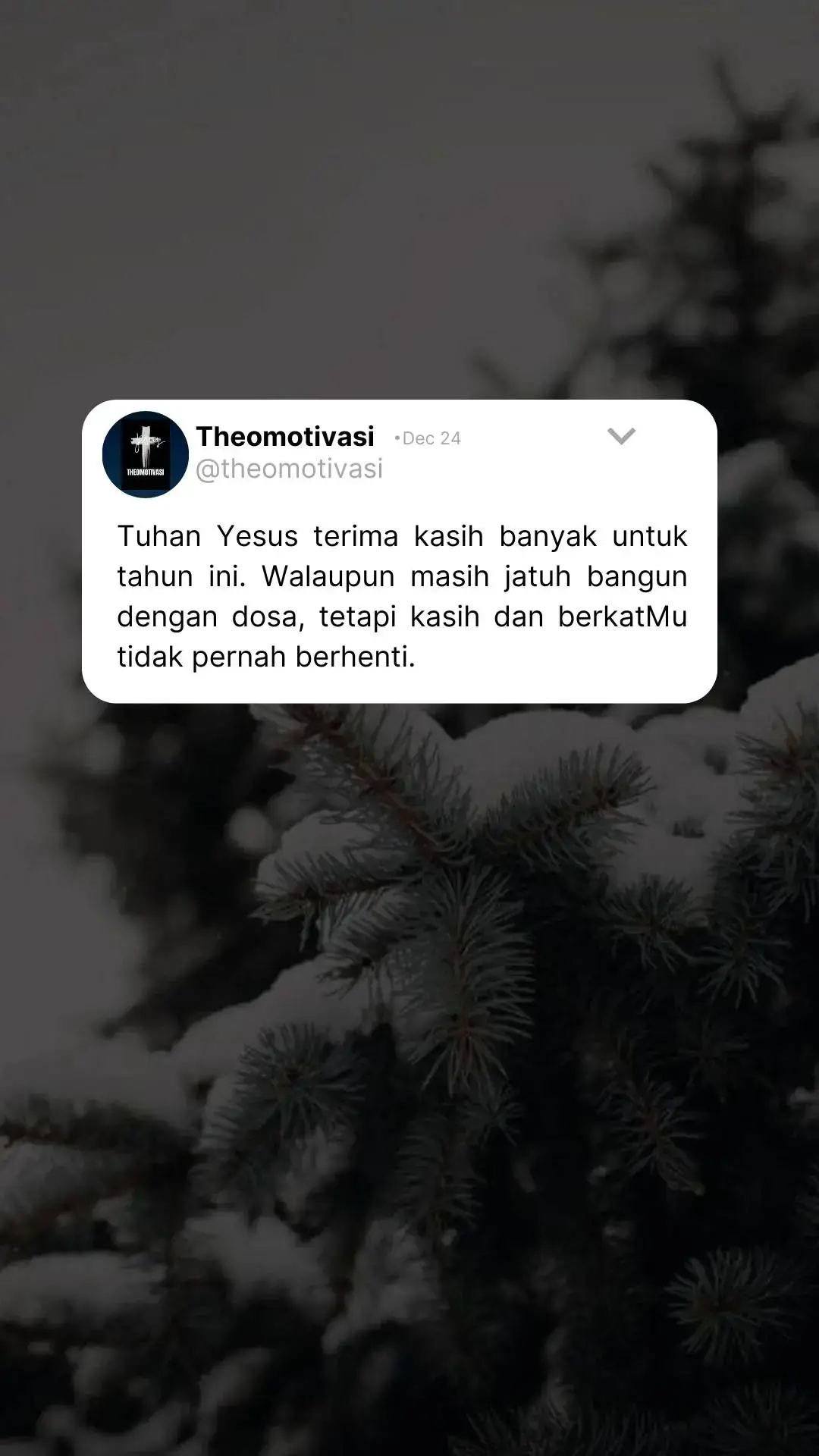 #theomotivasi #motivasikristen2024🤍✝️ #tiktokkristen #quoteskristen #kristentiktok #kristentiktok #rohani #kristen #Protestan #katolik #natal2024 #quotesnatal #quoteskristenmotivasi #motivasirohani 