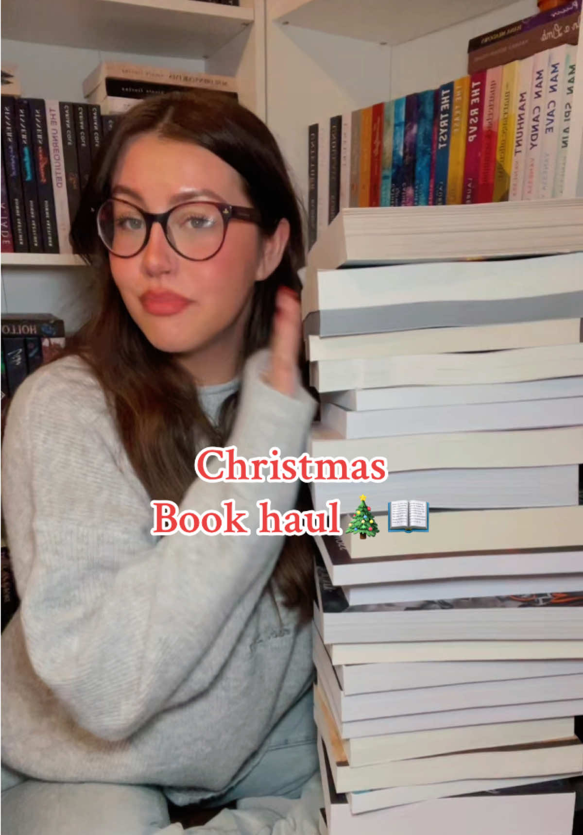 I think this is the biggest bookhaul ive ever had and i still have some on the way because i got amazon gift cards! Thank you to my family and @Marie | Booktok 📚🖤 for the books! So exteremly grateful 💗  #BookTok #darkromancebooks #bookrecommendations #booksbooksbooks #bookhaul #christmashaul 