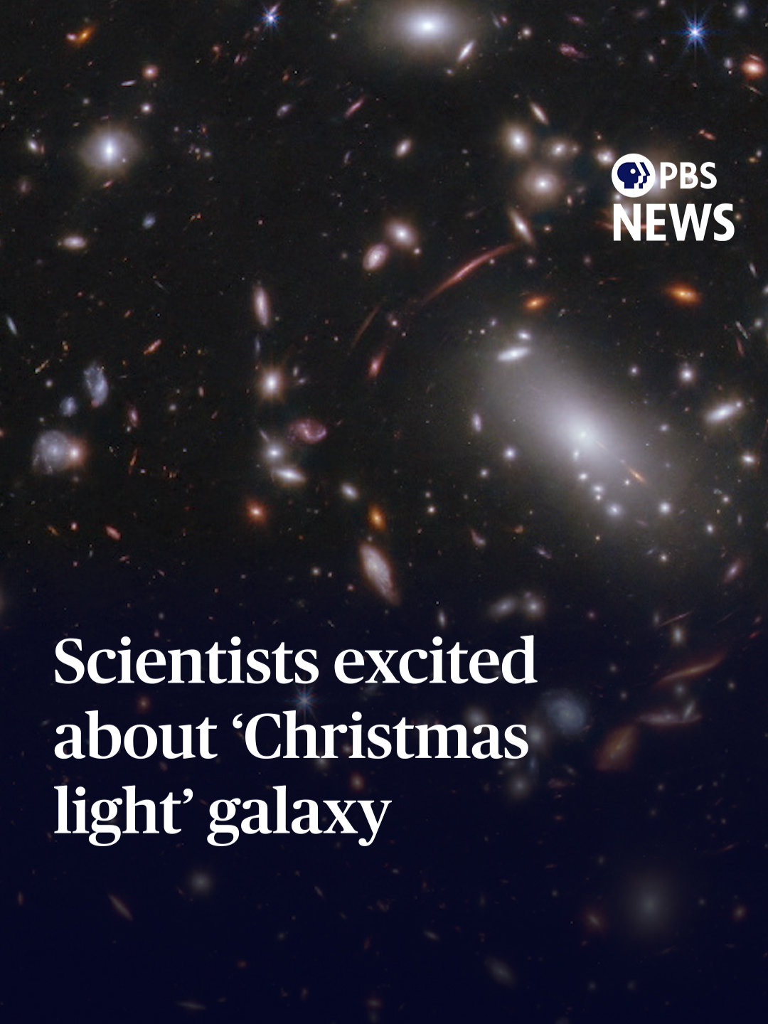 Scientists have found the beginnings of a young universe that may offer insights into the beginnings of our own Milky Way, while offering a little holiday sparkle of its own.   NASA's James Webb Space Telescope recently detected an image of a young galaxy that formed 600 million years ago after the Big Bang and that has amassed much like our own galaxy did at what you might call its infant stage.   Scientists have nicknamed it the Firefly Sparkle Galaxy because this image of star clusters reminded them of a swarm of lightning bugs on a warm summer night. And appropriate for tonight's conversation, one British researcher said the image also reminded him of Christmas lights strung together with its 10 densely packed star clusters embedded in an arc of stars.   Geoff Bennett talks with Miles O'Brien about why scientists are so excited by this discovery. #galaxy #space #science #jameswebb