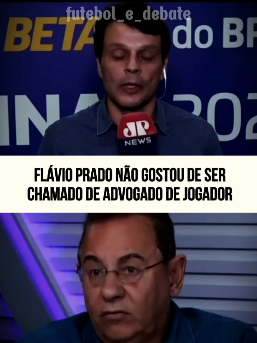 Flávio Prado não gostou de ser chamado de advogado de jogador #futebol #futebolbrasileiro #torcedor #debate #debate #brasileirao 