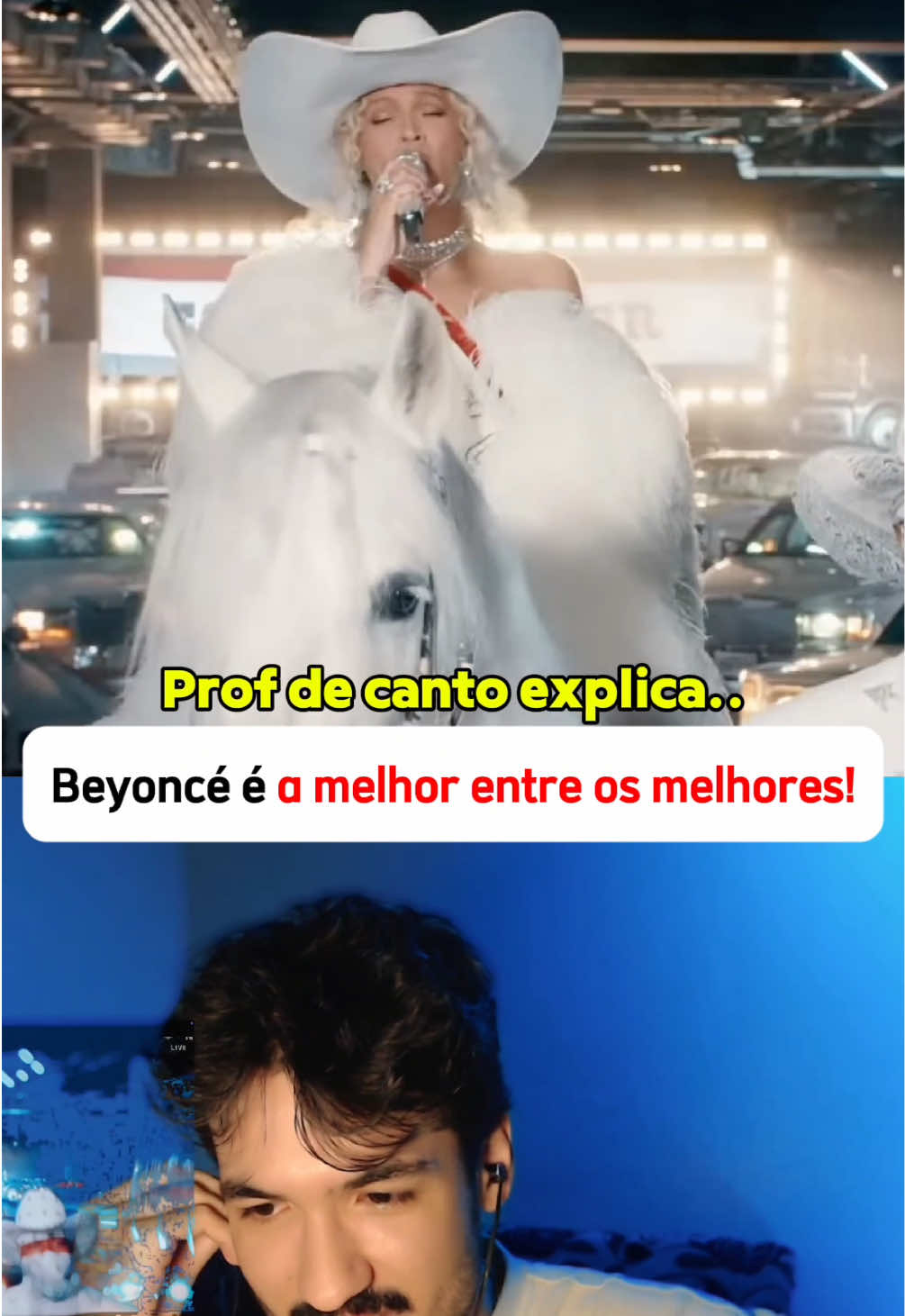 Minha opinião é que a Beyoncé é a melhor entre os melhores! #beyonce #cowboycarter #nfl #reaction