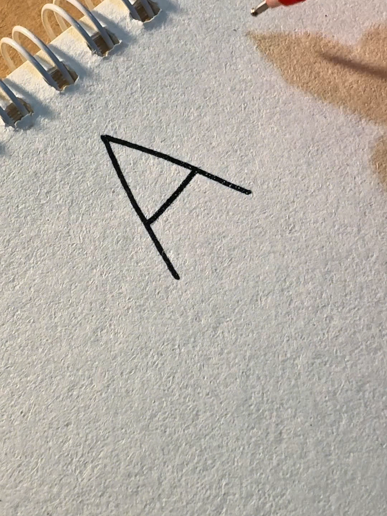 How to sign letter A?