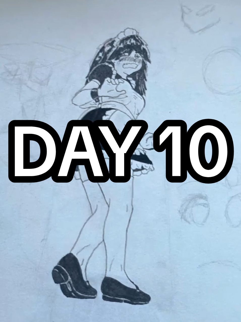 Drawing for 100 Days Day 10/100 -Caption- I've decided that I am going to study art and take art more seriously, and I'm inspired by the 