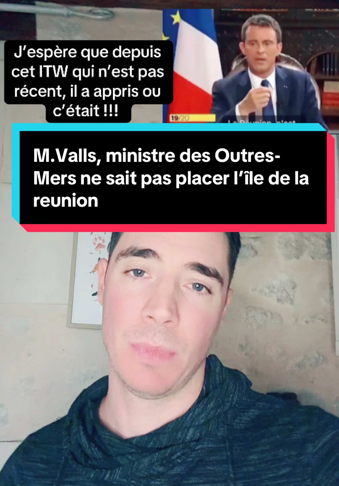 M.Valls, ministre des Outres-Mers ne sait pas placer l’île de la reunion #france #actualite #pourtoii #pourtoi #valls #iledelareunion 