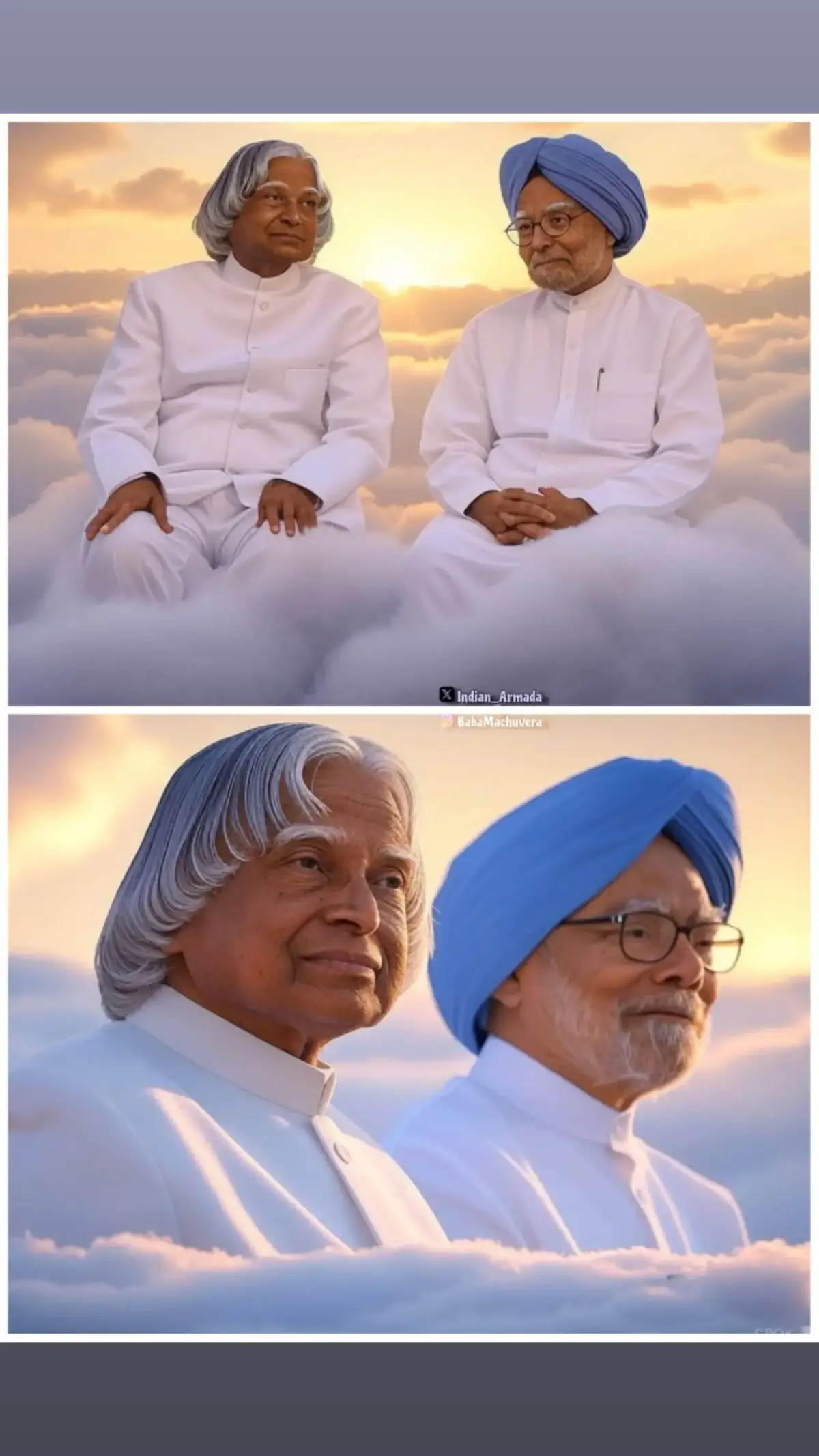 Legends together in Heaven 💐   Dr APJ Abdul Kalam & Dr #ManmohanSingh #ManmohanSingh