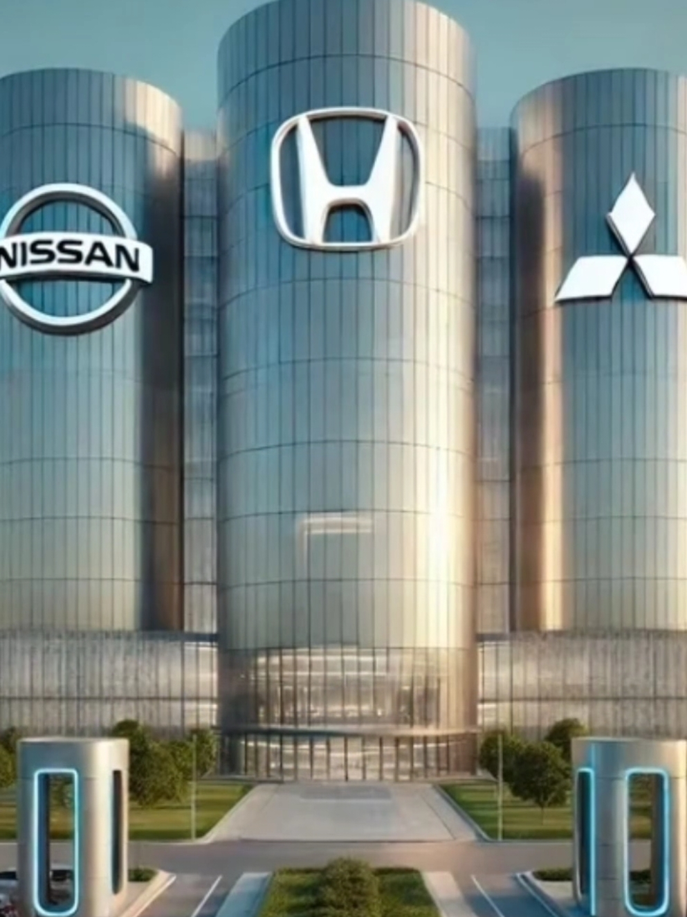 Esto está muy interesante,  la unión de 3 grandes Japoneses para tratar de ser los grandes del mundo. #nissan #honda #mitsubishi #tesla #news #japan 