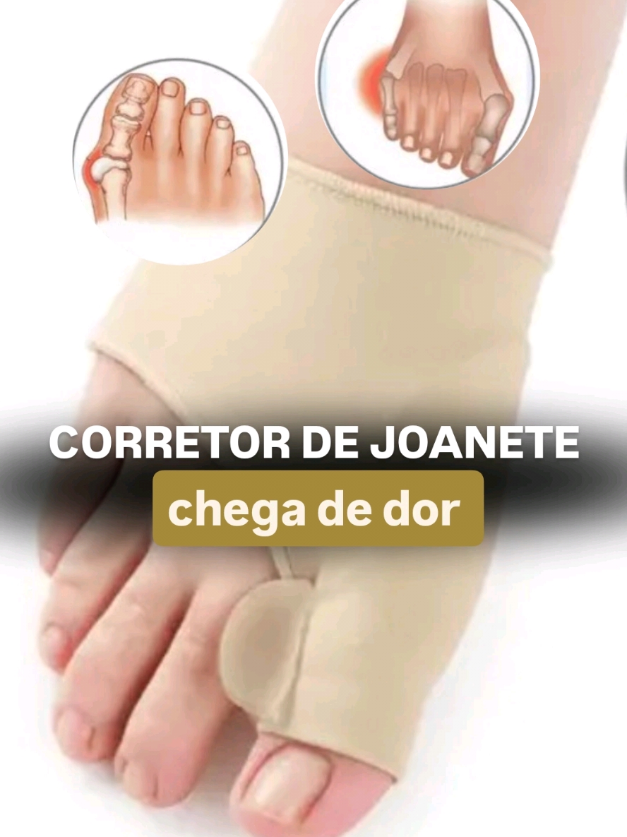 Comenta QUERO e te mando o link ✨️  Você também sofre com joanete?  Essa meia vai te ajudar a reduzir o tamanho do joanete e o desconforto causado por ele.  E o melhor, o par custa menos de 20. Comenta QUERO e te mando o link 🫶🏼 #joanete #pes #conforto #meia 