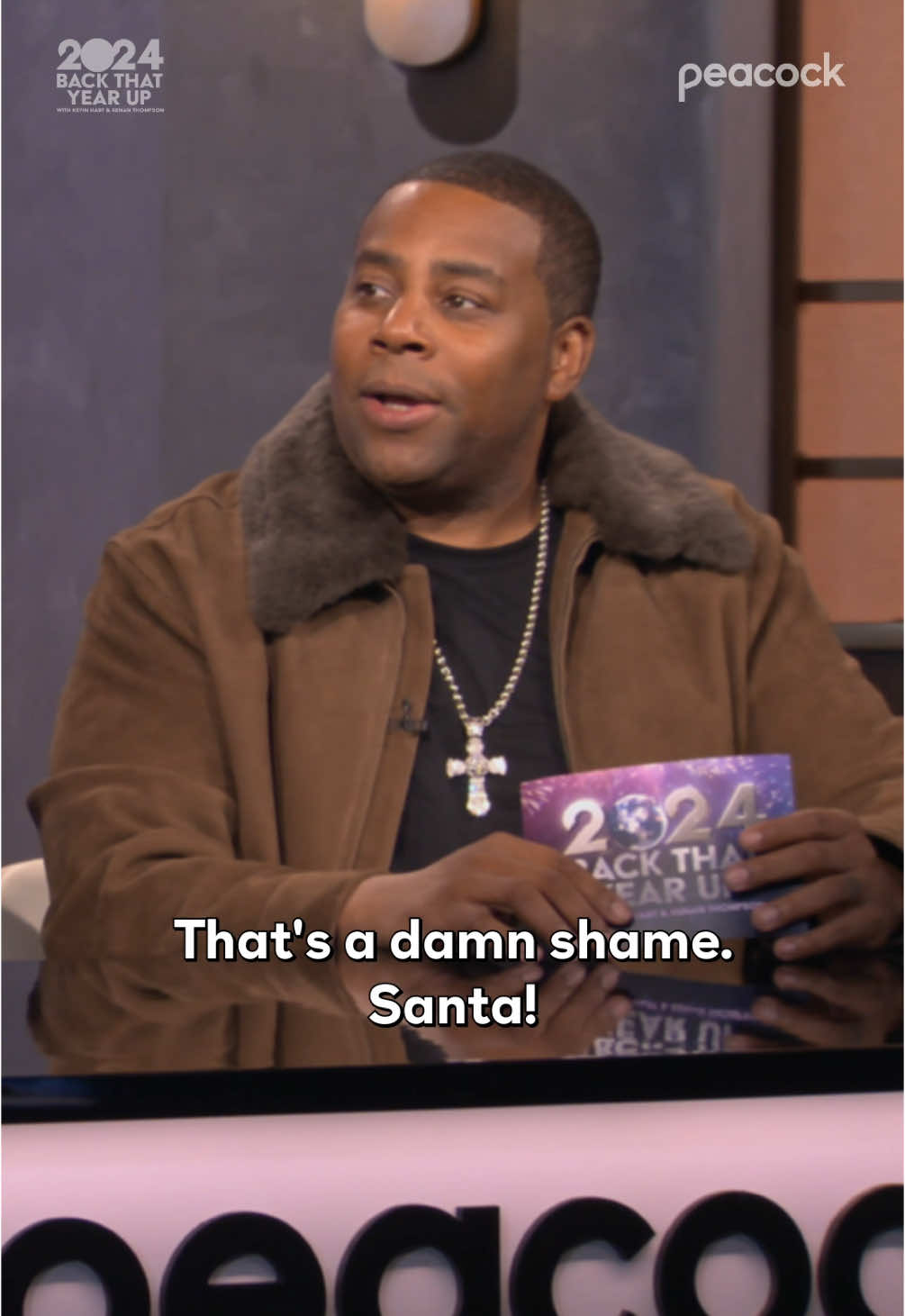 Not semaglutide Santa 🫢 #2024BackThatYearUp with Kevin Hart and Kenan Thompson is streaming now on Peacock. #KevinHart #KenanThompson #Holiday 