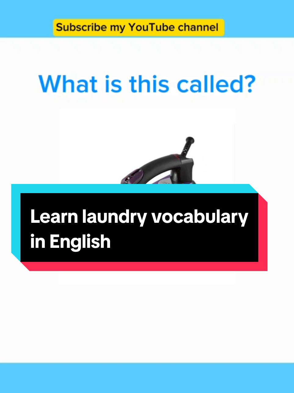 Learn English vocabullary. Laundry vocabullary. #learnenglish #laundryvocabullary 