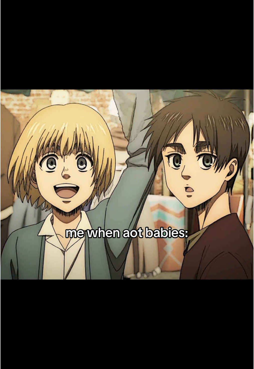 WHY ARE THEY SO CUTE // #fyp #eren #mikasa #armin #jeankirstein #historiareiss #AttackOnTitan #aot 