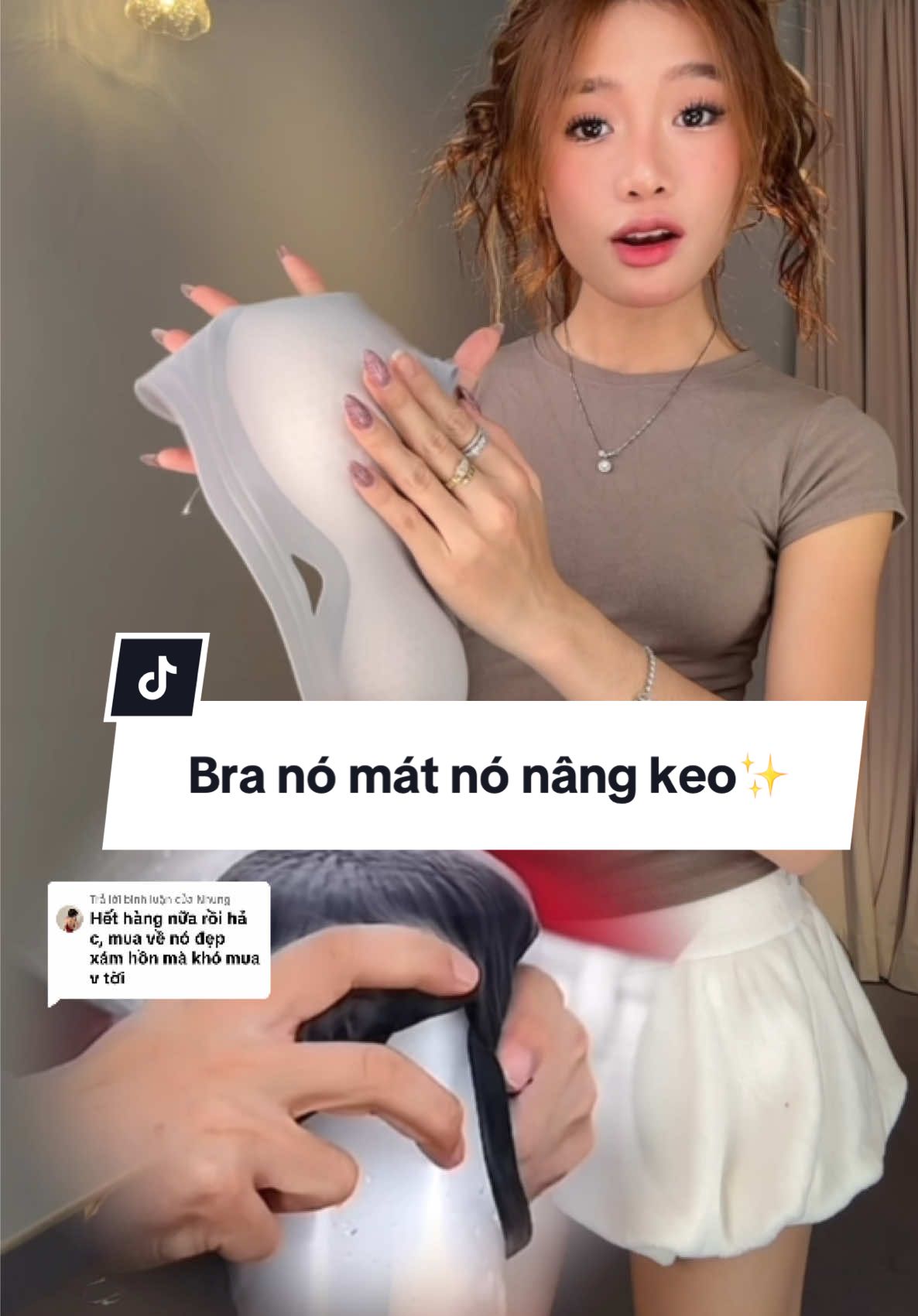 Trả lời @Nhung só gỳ só gỳ, màu blue mặc áo trắng keo lì trộm vía keo ơi. Đợi đợi em Nhi nha keooo😚😚#Nhivisecret #Visecretbra #bra #brathoangkhi #aothun #brakhongvien #Tet2025 
