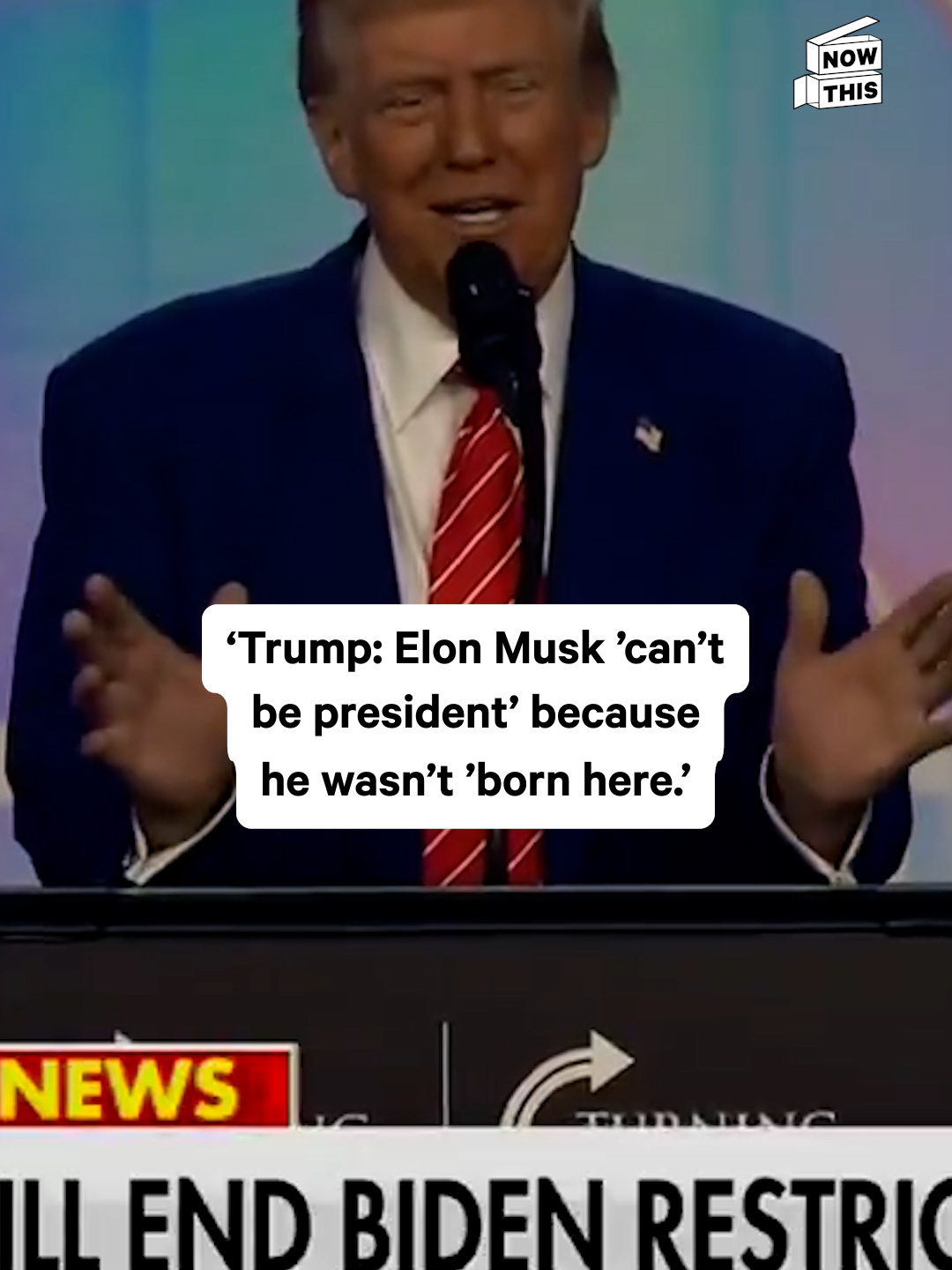 At the recent AmericaFest event, Trump said... this, about his sugar-- we mean, friend and benefactor, Elon Musk. Does anyone think he sounds a bit jealous?  👀 #donaldtrump #elonmusk