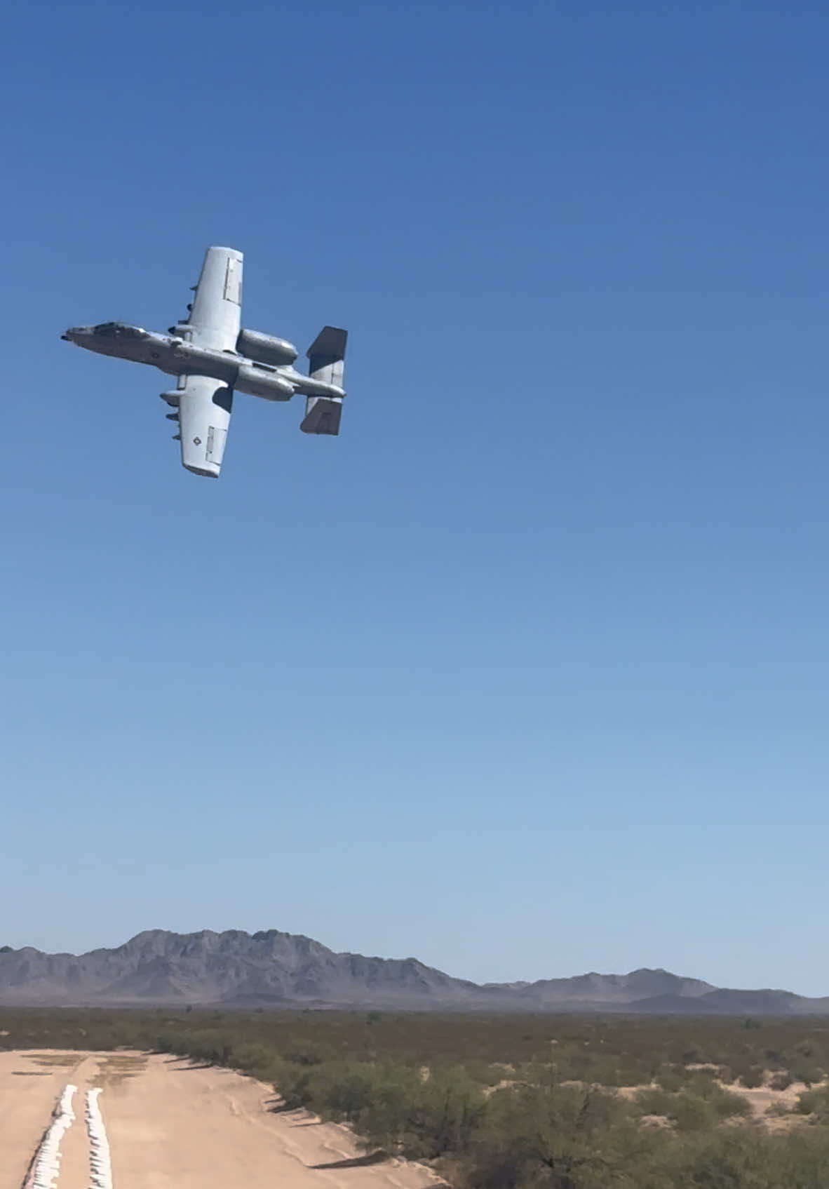 A-10 laying down 30MM on the range in Arizona the other month #a10 #a10warthog #brrrt 