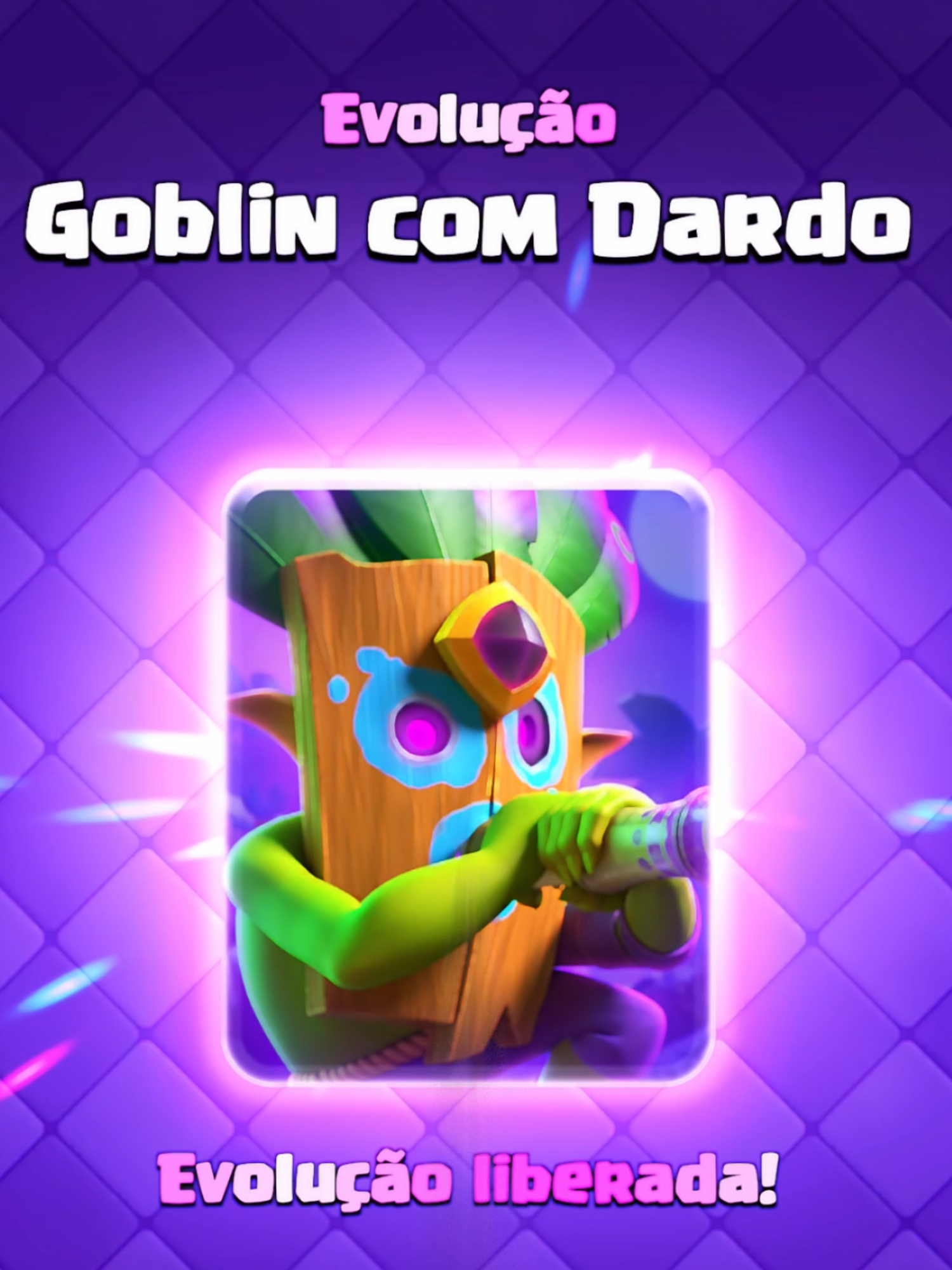 REVELADO! Evolução do Goblin com Dardo #clashroyale #allanfranzotti #clashroyaledicas