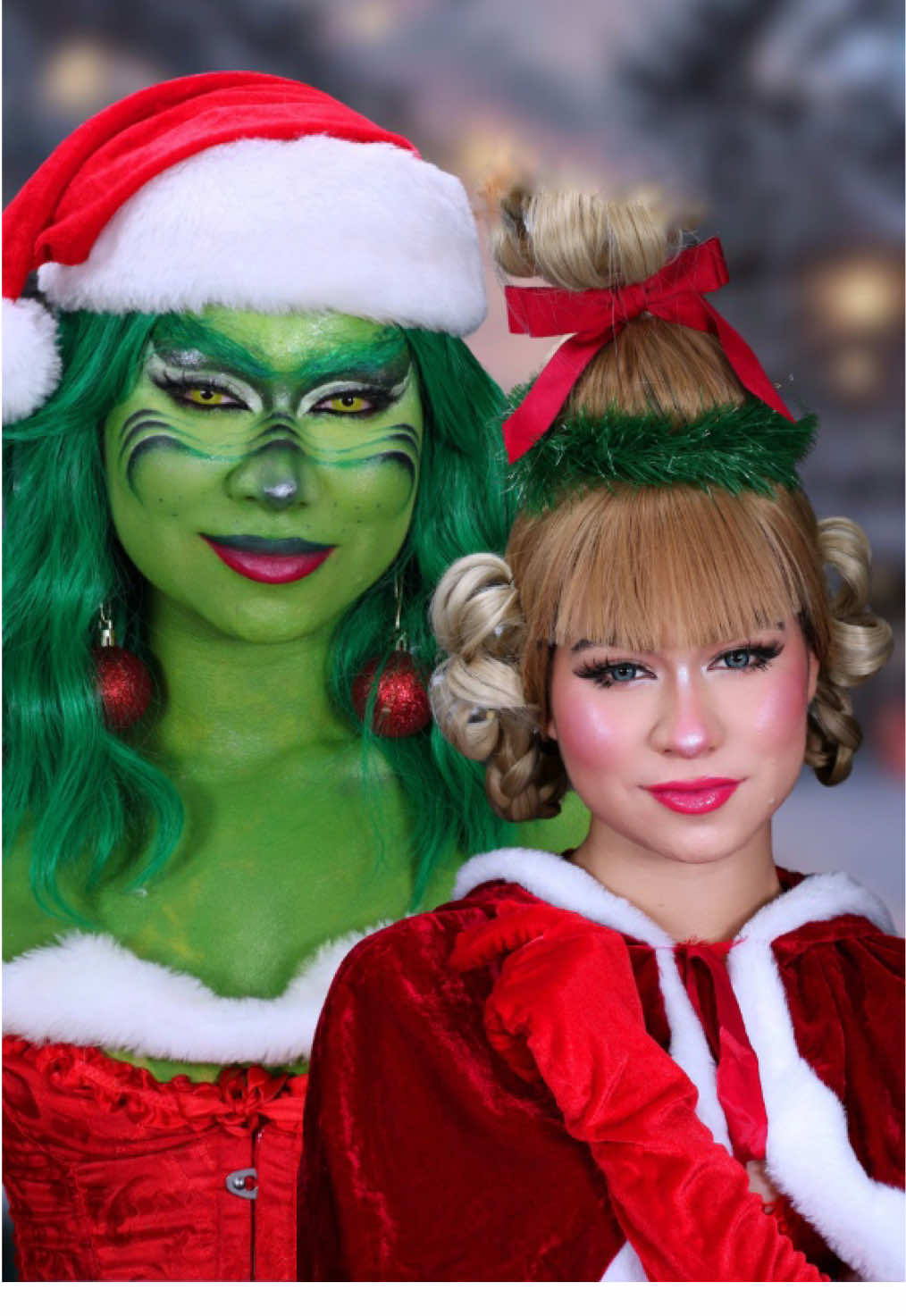 Cindy e Grinch 💚🤌🏻 #inspiration #makeupartist #makeuptutorials #viral_video #viraliza #natal #grinch #grinchtiktok #natalino 