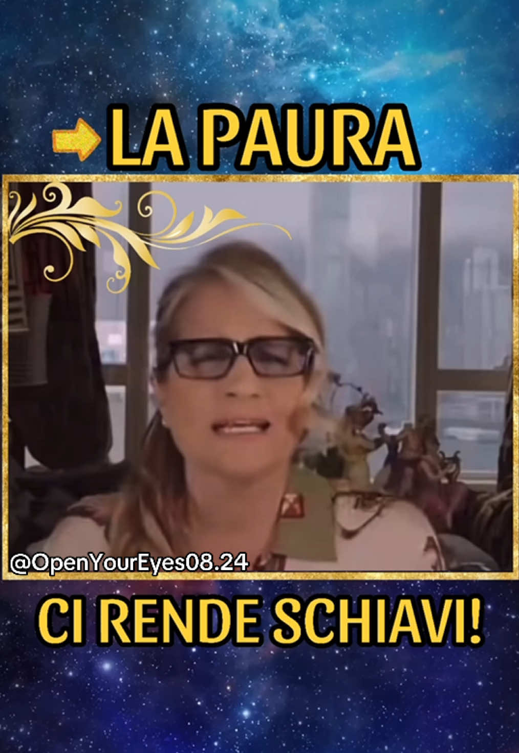 LA PAURA CI RENDE SCHIAVI! Estratto video di un esemplare discorso di Heather Parisi! #verità #manipolazione #inganno #sistema #matrix #maya #aprigliocchi #openyoureyes #realtà #illusione #heather #parisi #heatherparisi #paura #schiavitù 