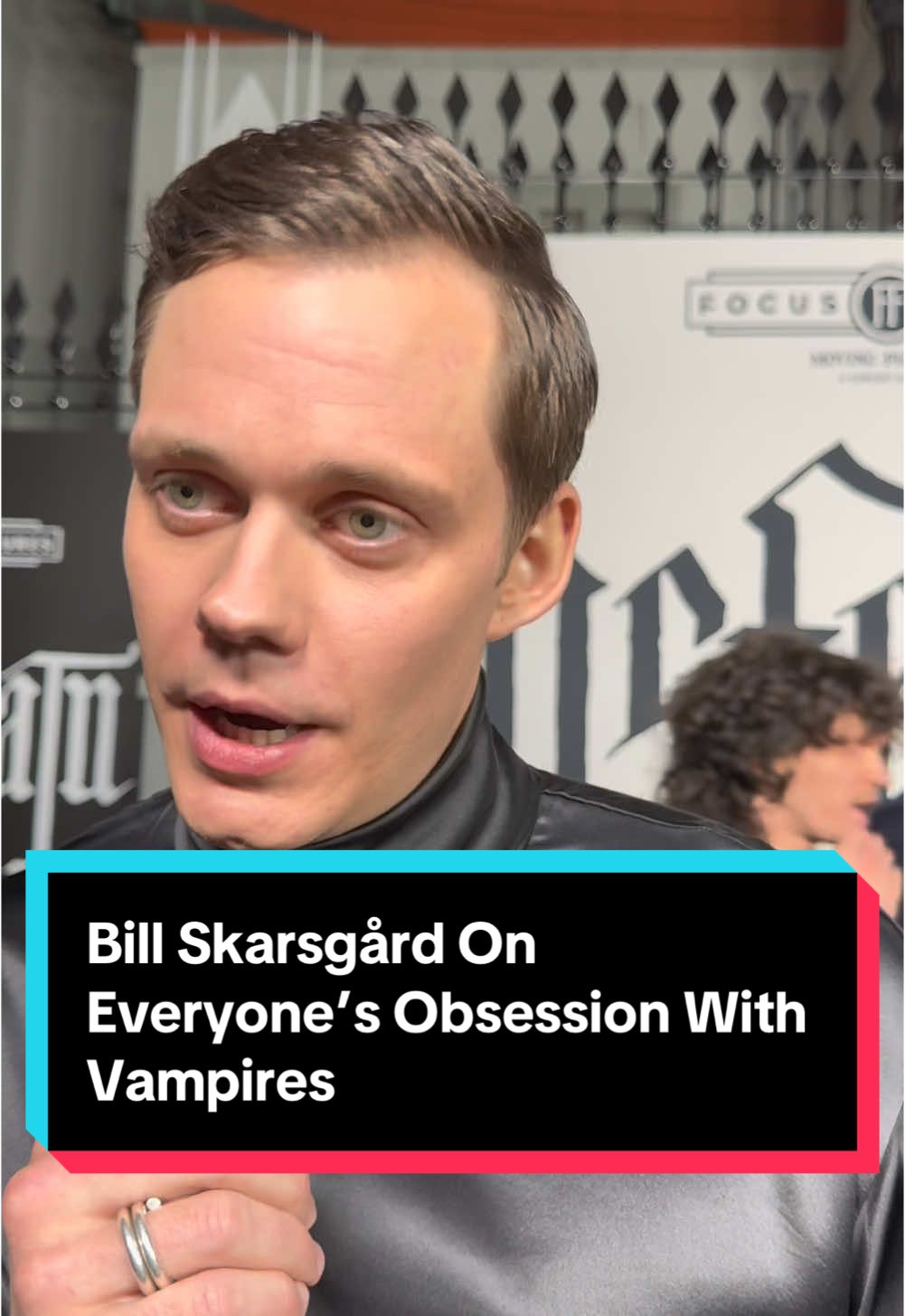 #CountOrlock himself #BillSkarsgård gives his take on why people are obsessed with #vampires in pop culture #Nosferatu #LilyRoseDepp #NicholasHoult #AaronTaylorJohnson 