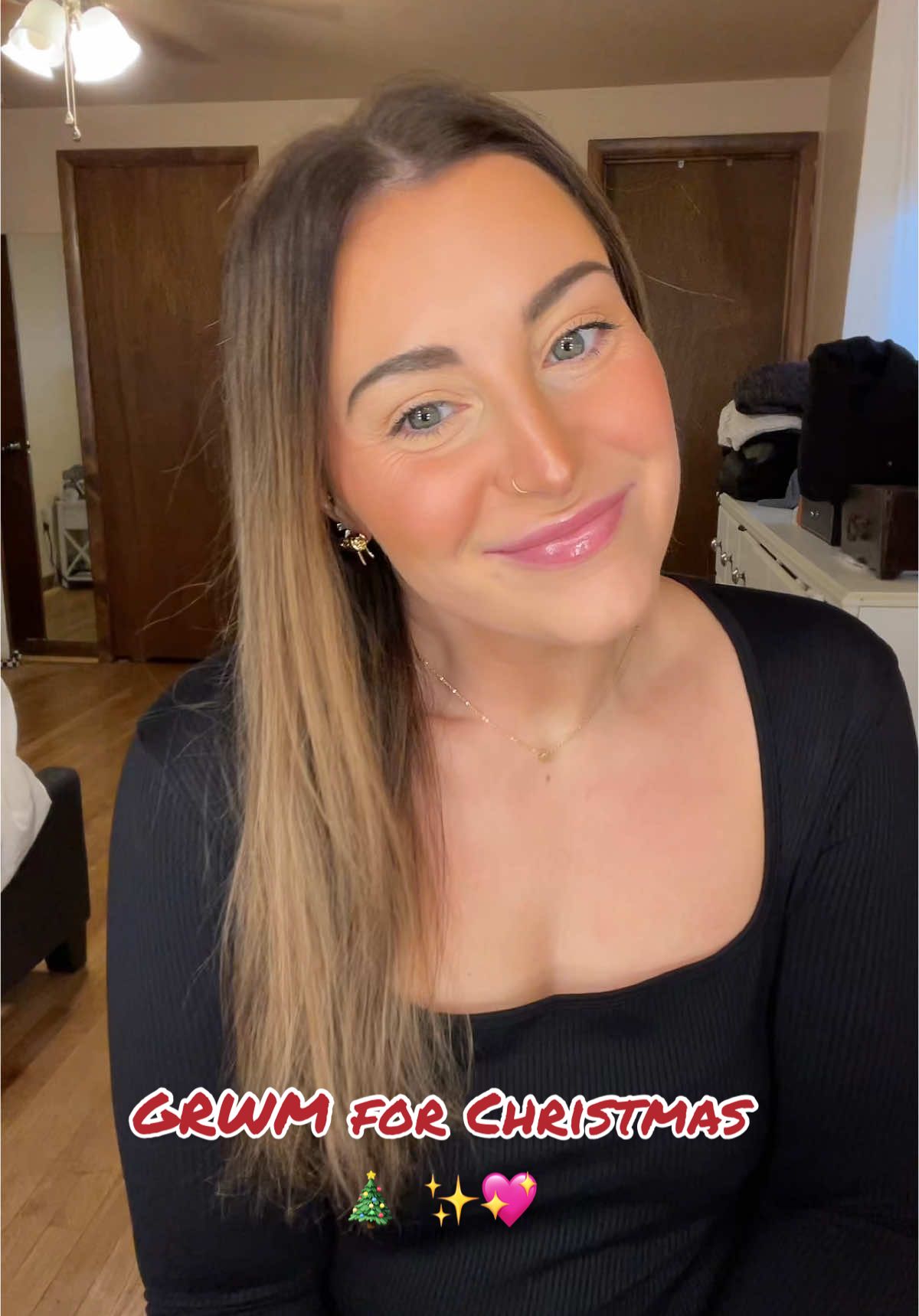 GWRM for Christmas 💖🎄✨ I’ve taken the last few days off to spend time with my family & celebrate. I hope you all have a wonderful holiday and enjoy your family! I’ll be back tomorrow 🫶🏼 #grwm #makeup #makeuptutorial #MakeupRoutine #makeupover30 #MomsofTikTok #momsover30 #fyp #fyppppppppppppppppppppppp #elf #elfcosmetics #loreal #tarte #hudabeauty #urbandecay #refybeauty #nyx 