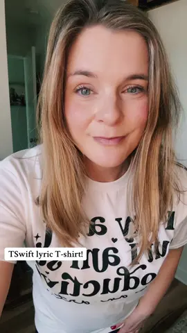 Who doesn’t love a graphic T-shirt?! And it has a Taylor Swift lyric! #taylorswift #lyrics #tshirt #tiktokshop #tiktokshopaffiliate #fypシ 