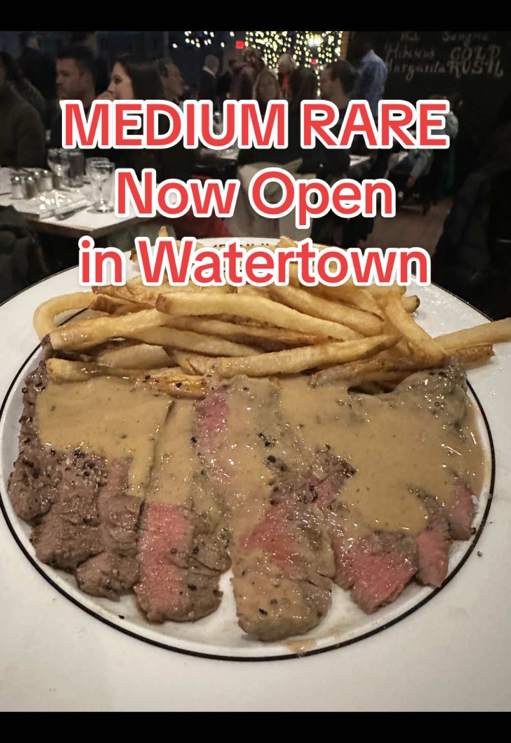 You want steak frites? And how about a second order of streak frites? Get it at @Medium Rare #watertown #steak #fries #sauce 