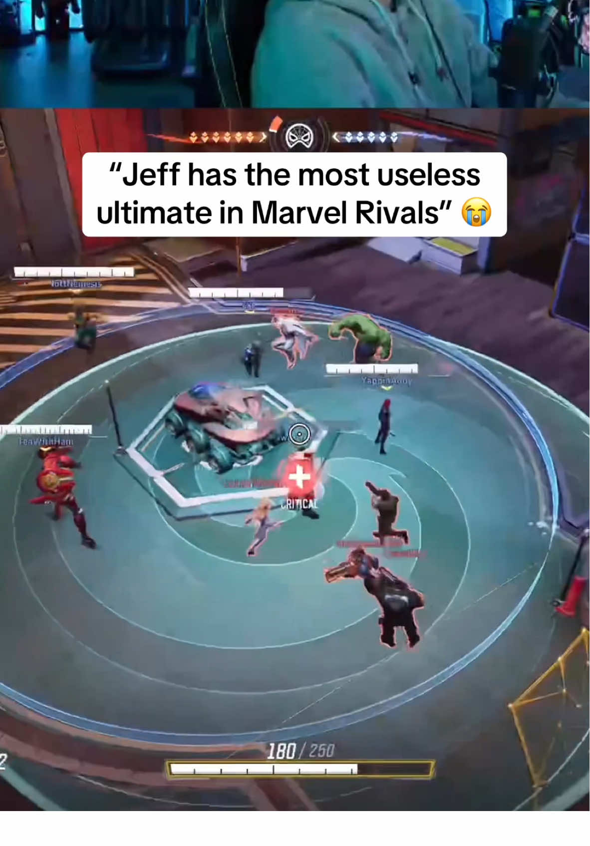 This video got 7 million views on Instagram 😭 #jeff #marvel #marvelrivals #marvelmemes #gaming #trend #fyp #foryou 