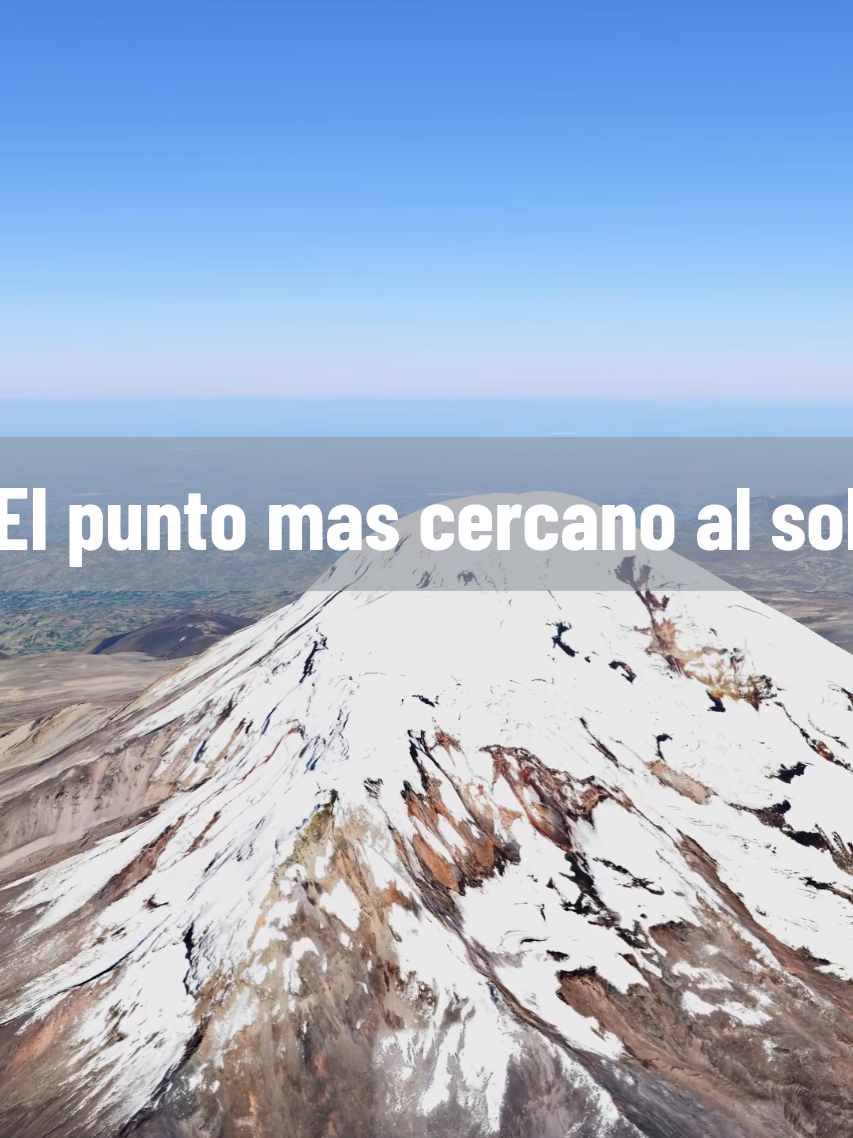 El Punto mas cercano al sol. Volcán Chimborazo #chimborazo #volcán #geografía 