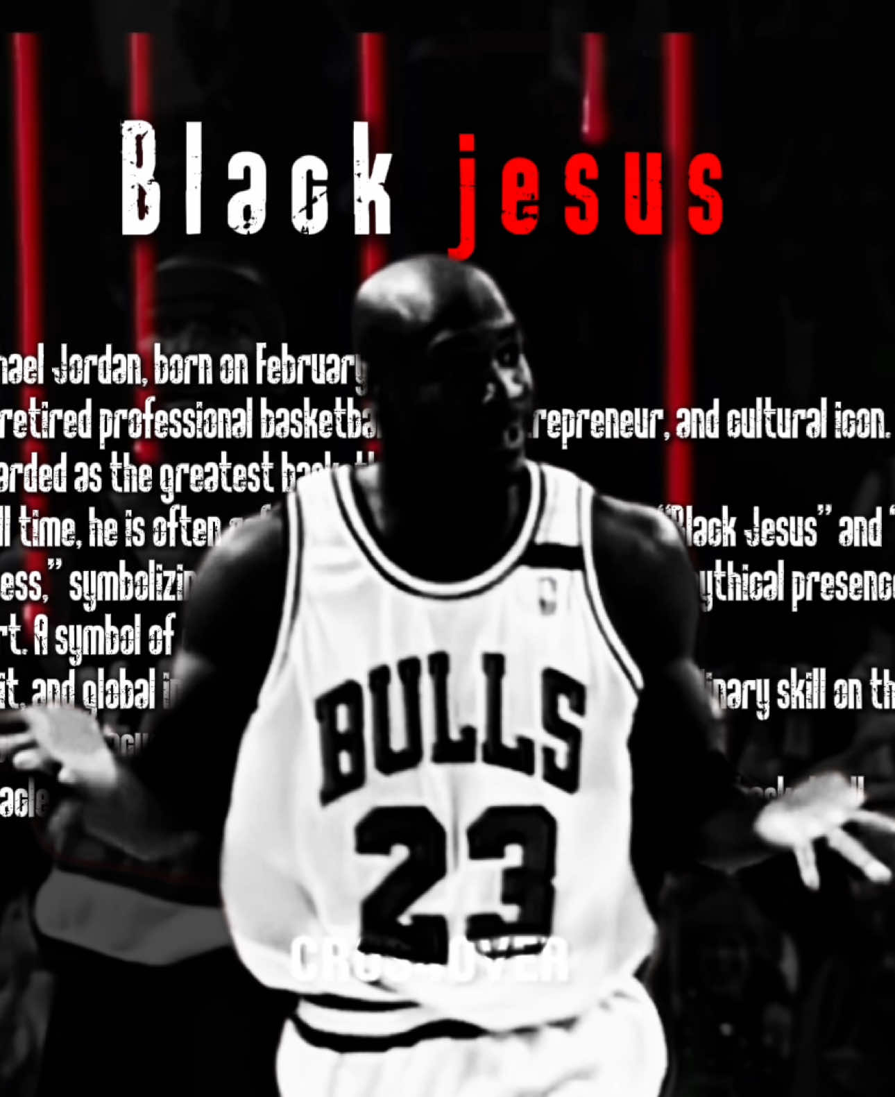 Who does bro think he is? 😭 #MJ #cros4over #nbaedit #NBA #allfake #fakeblood #basketball #fyp #viral #carrer #blackjesus #nba #unexpected #edit #blowthisup #trustingod👆🙏 