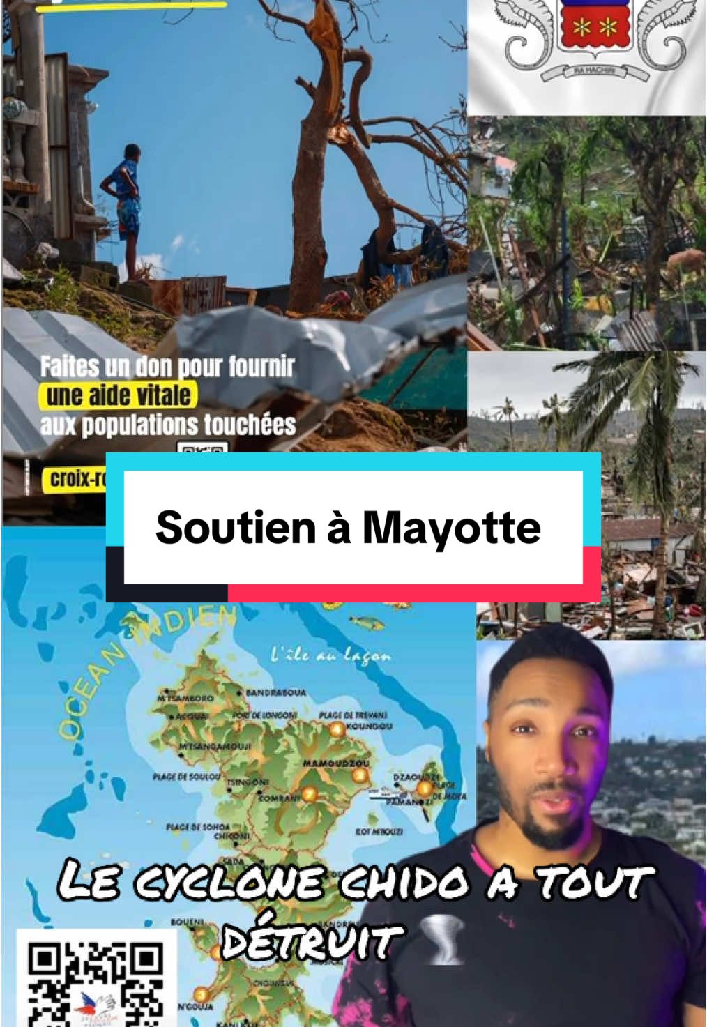 Soutien à Mayotte. Appel au don pour soutenir Mayotte. 💪