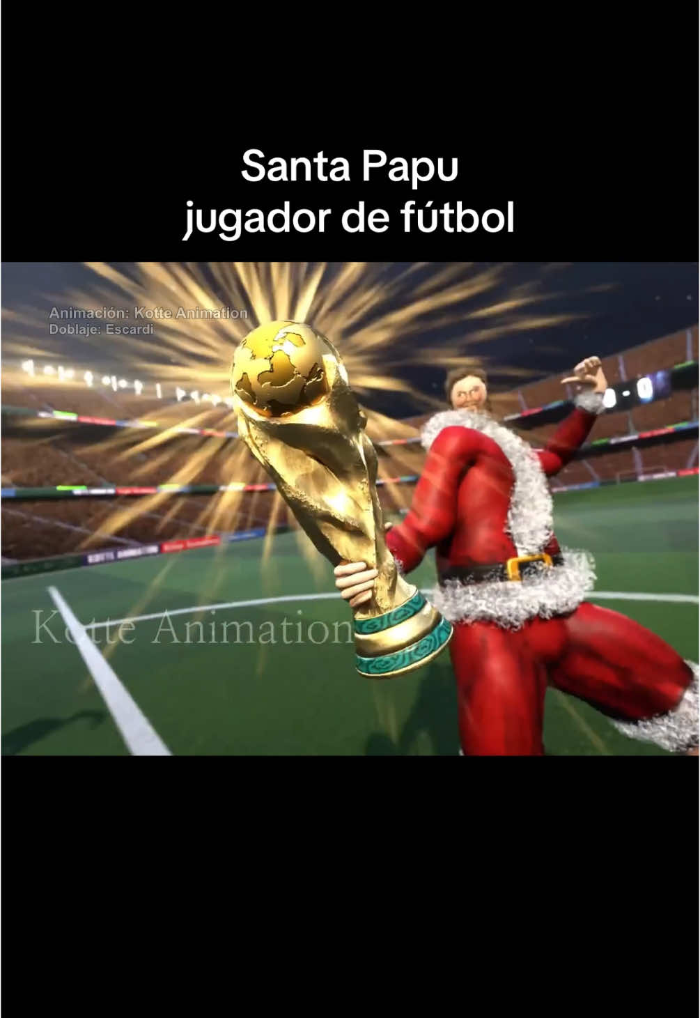 Santa Papu jugador de fútbol🎅🏻⚽️ creado por Kotte Animation #parati #escardi 