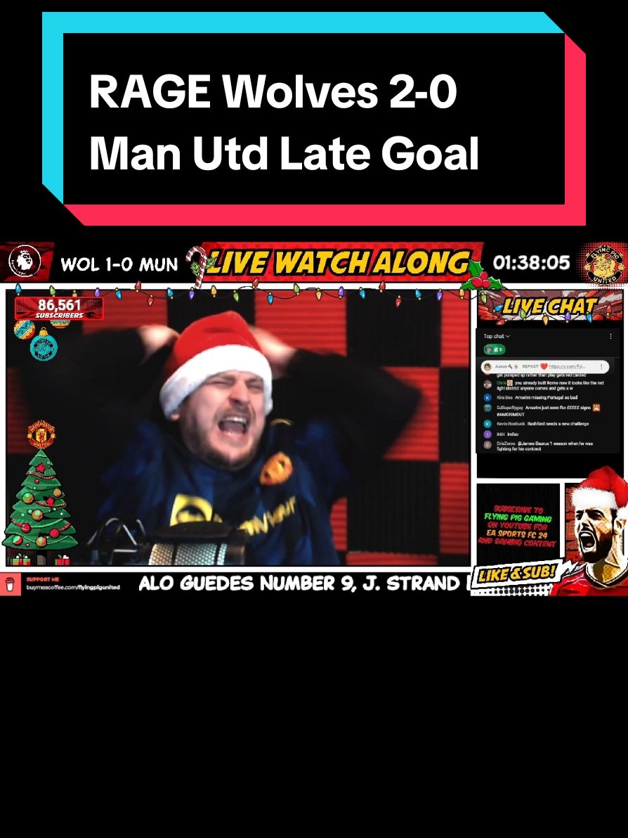 Hwang Hee-Chan Late Goal VS Man United Reaction Rage Flying Pig Reacts to Wolves 2-0 Man Utd #wolves #manchesterunited #manutd #mufc #wolverhamptonwanderers #PremierLeague #manutdfans #manutdtiktok #fyp #rage #football #goal #brunofernandes #hwangheechan #wwfc 