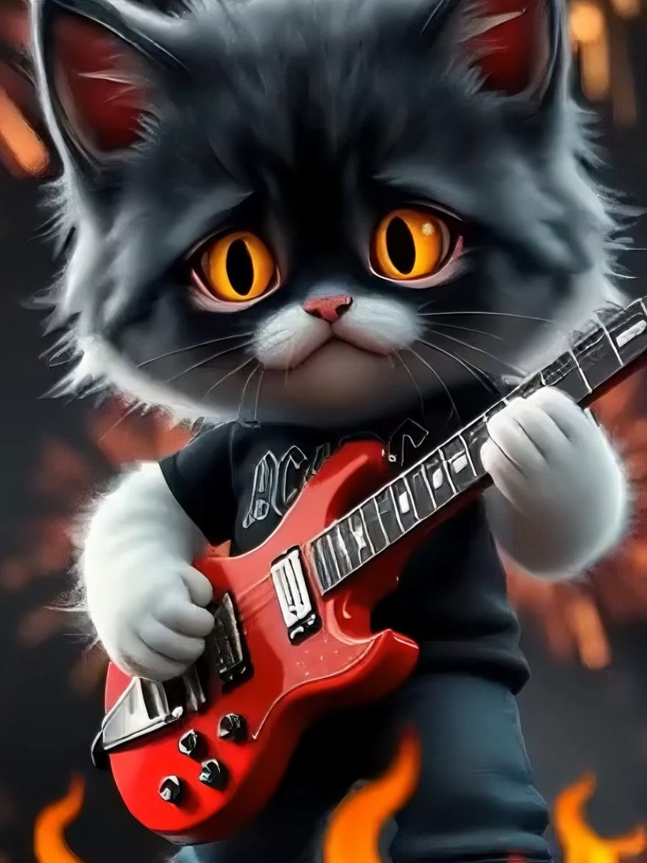 Highway to Hell - AC/DC  #rock #cats #acdc #highwaytohell @RockWaveAI 