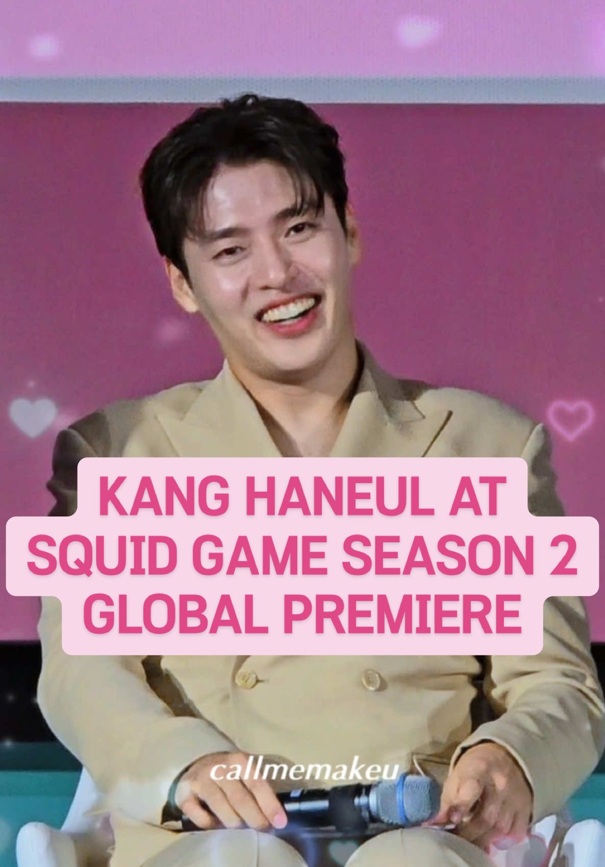 KANG HANEUL NOTICED ME AT SQUIS GAME SEASON 2 GLOBAL PREMIERE 😭💖 #squidgame2 #squidgameseason2 #kanghaneul 