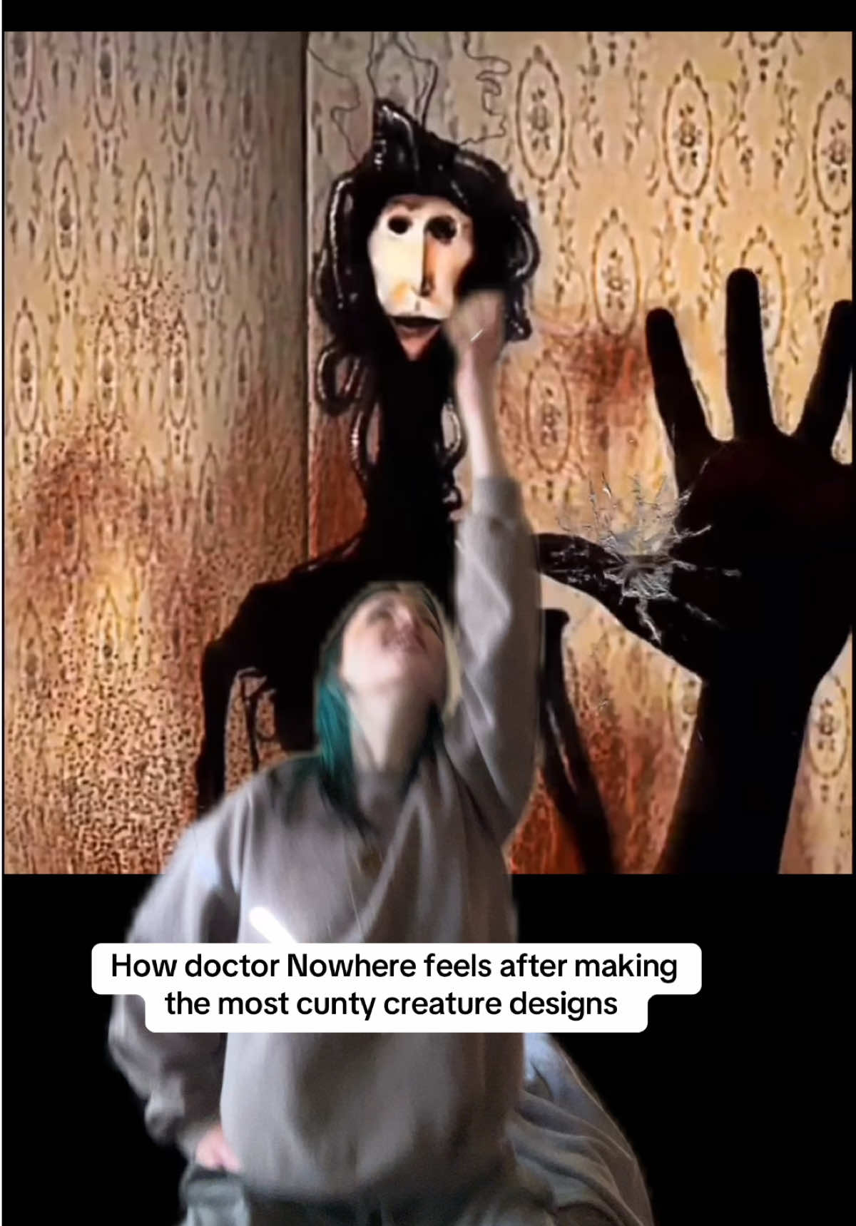 #greenscreen stupid video (my outfit made sense to ME ok)  #fyp #fypシ #doctornowhere #creature #horror #analoghorror #horrortiktok 