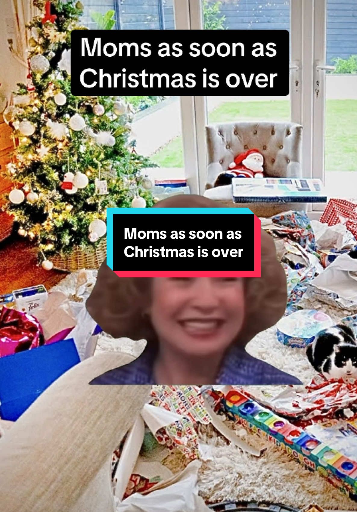 Moms as soon as Christmas is over🤭 Follow me on Instagram: @followherfitness  #christmas #christmasmorning #christmasgifts #christmastree #christmastime #christmaspresents #christmaseve #parent #parents #parentsbelike #parenting #parentingbelike #parentinghumor #parentingcomedy #mom #moms #momlife #momhumor #momcomedy #momjokes #parentingproblems #momproblems #teenagerproblems #momproblems #dadproblems #funny #funnyvideos #funnymemes #Meme #MemeCut #memenatal 