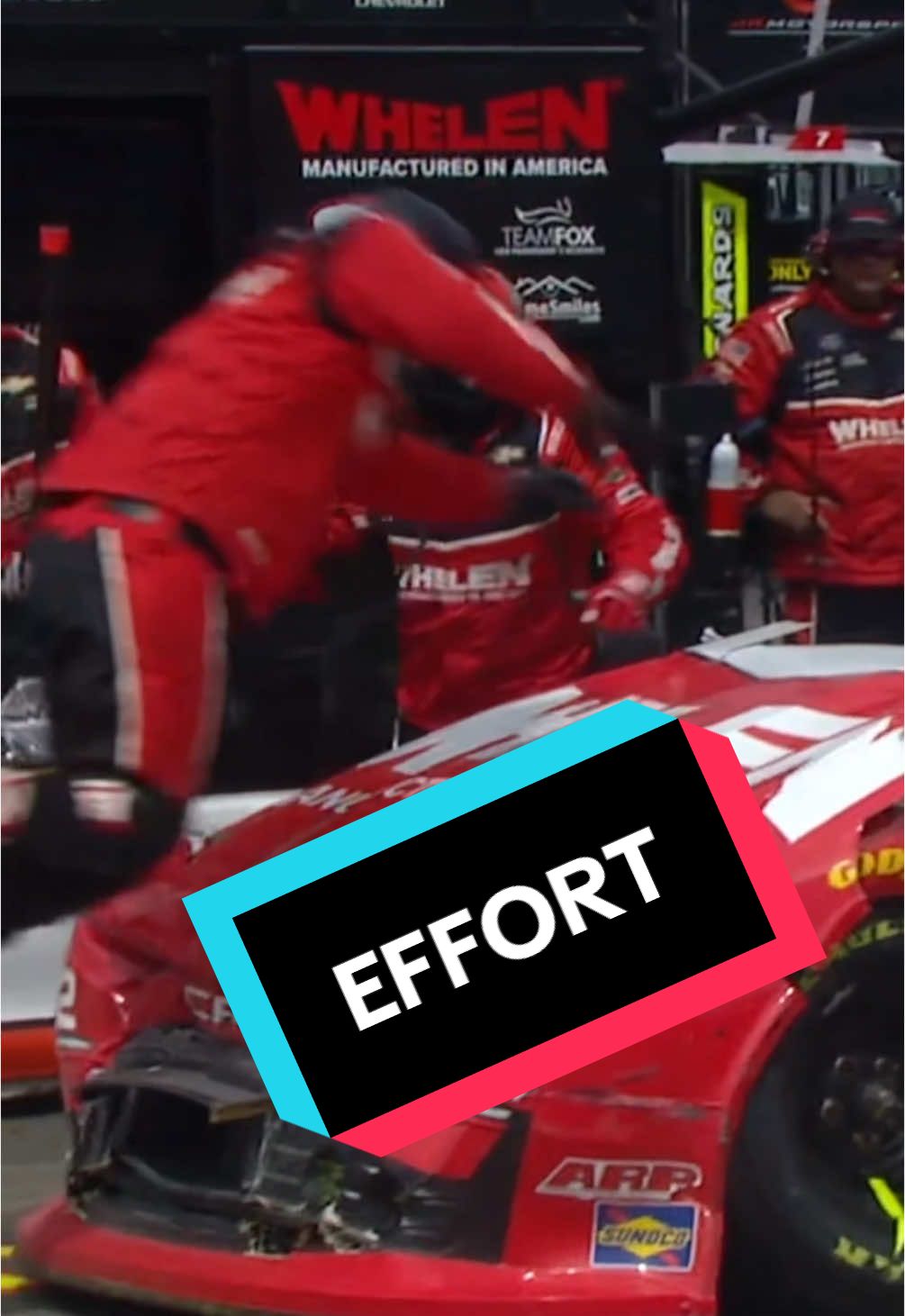 This level of determination cannot be taught. You're born with it. #NASCAR