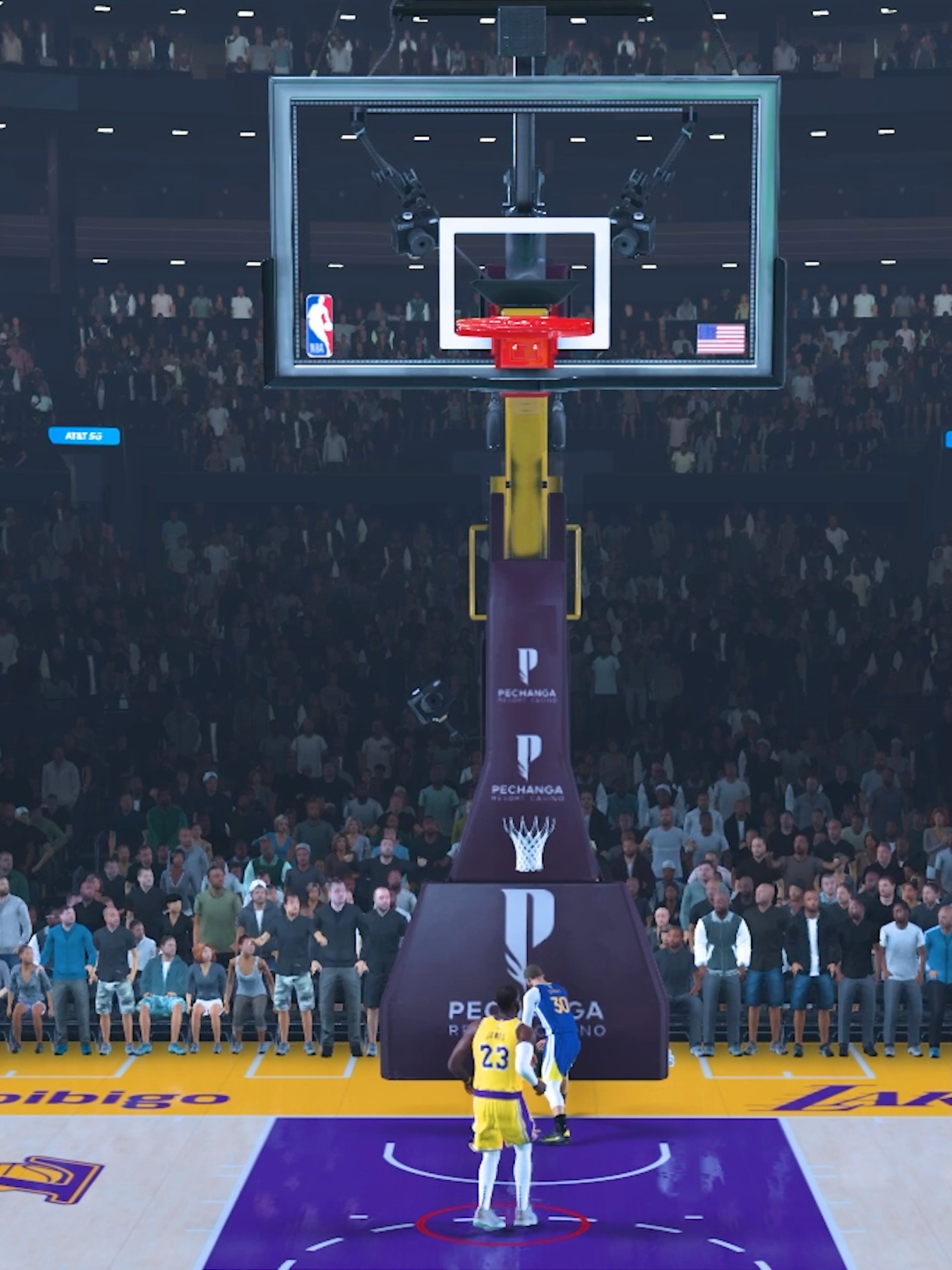 NBA But, Every Dunk The Hoop Gets Taller #nba2k#nba2k25#dunk#NBA #basketball #fyp #lebron #curry