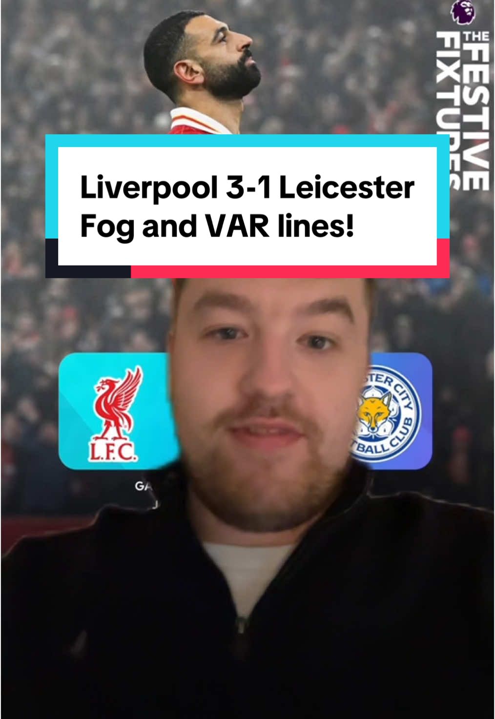 Liverpool 3-1 Leicester Fog and VAR lines! Leicester had gone 1-0 up through an Ayew goal before Liverpool goals from Gakpo, Curtis Jones and Salah sealed the win for Liverpool on a foggy night at Anfield #liverpoolfc #lfc #leicestercity #lcfc #ynwa #mosalah #gakpo #rorytalksfootball 